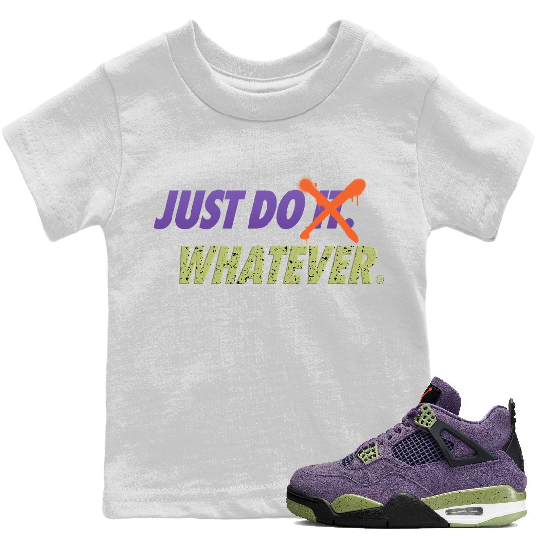 Jordan 4 Canyon Purple Sneaker Match Tees Just Do Whatever Sneaker Tees Jordan 4 Canyon Purple Sneaker Release Tees Kids Shirts