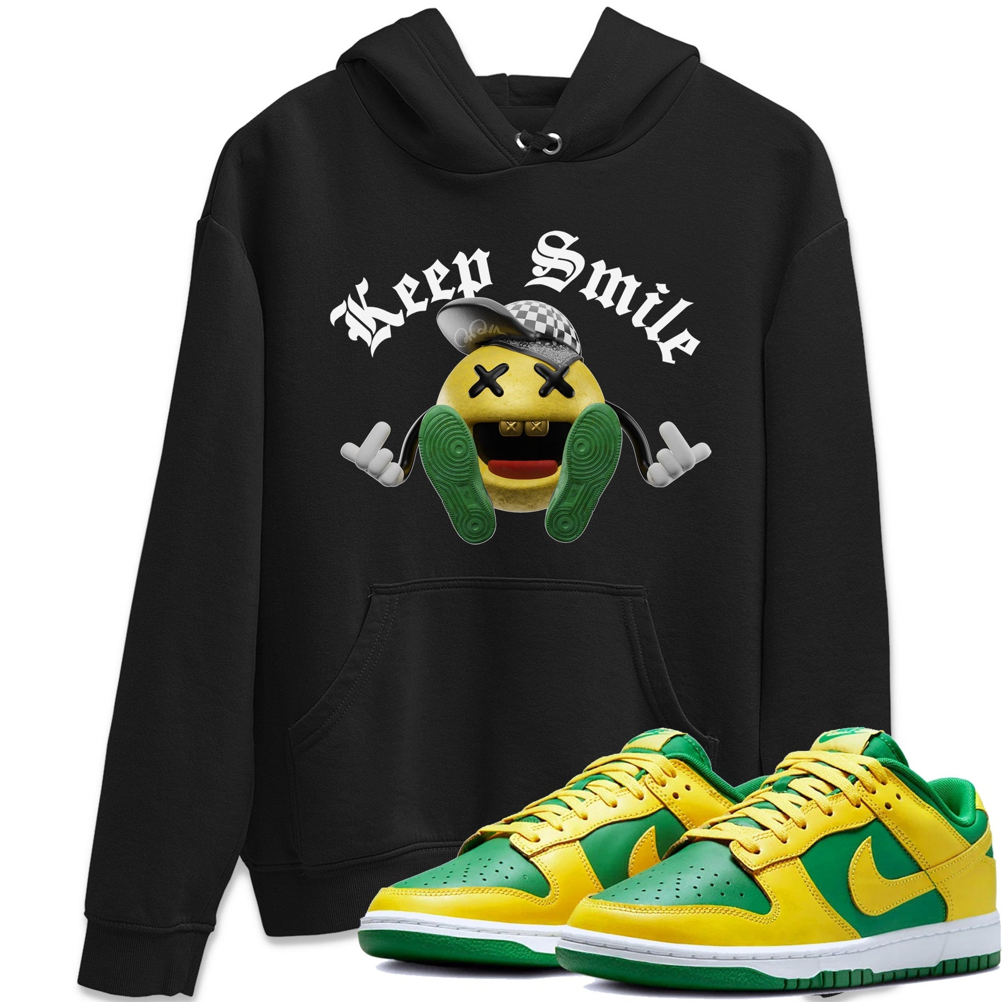 Dunk Reverse Brazil Sneaker Match Tees Keep Smiling Sneaker Tees Dunk Reverse Brazil Sneaker Release Tees Unisex Shirts