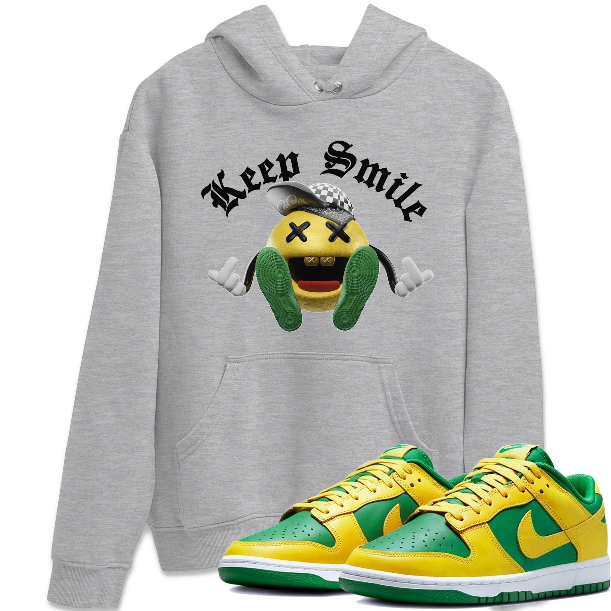 Dunk Reverse Brazil Sneaker Match Tees Keep Smiling Sneaker Tees Dunk Reverse Brazil Sneaker Release Tees Unisex Shirts