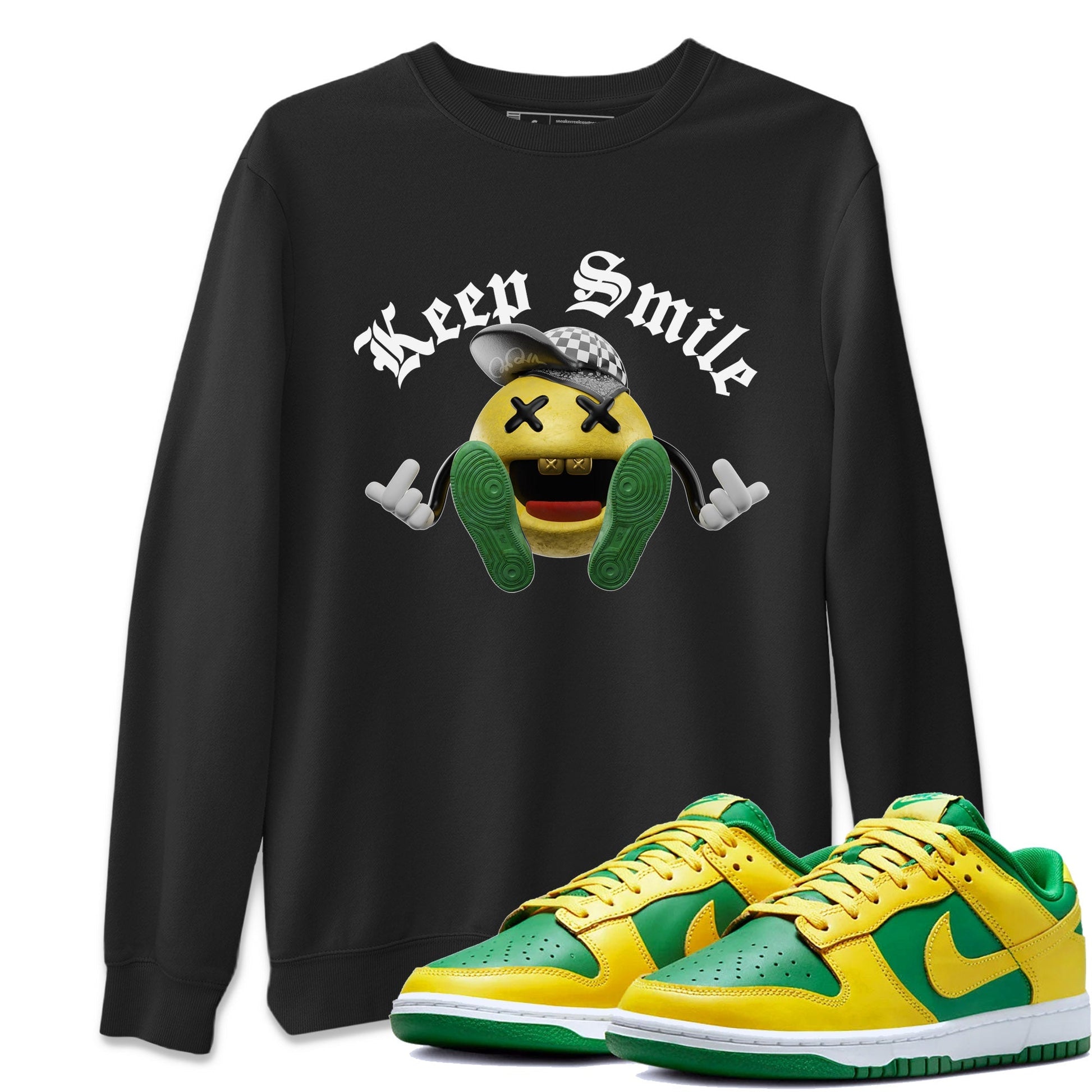 Dunk Reverse Brazil Sneaker Match Tees Keep Smiling Sneaker Tees Dunk Reverse Brazil Sneaker Release Tees Unisex Shirts