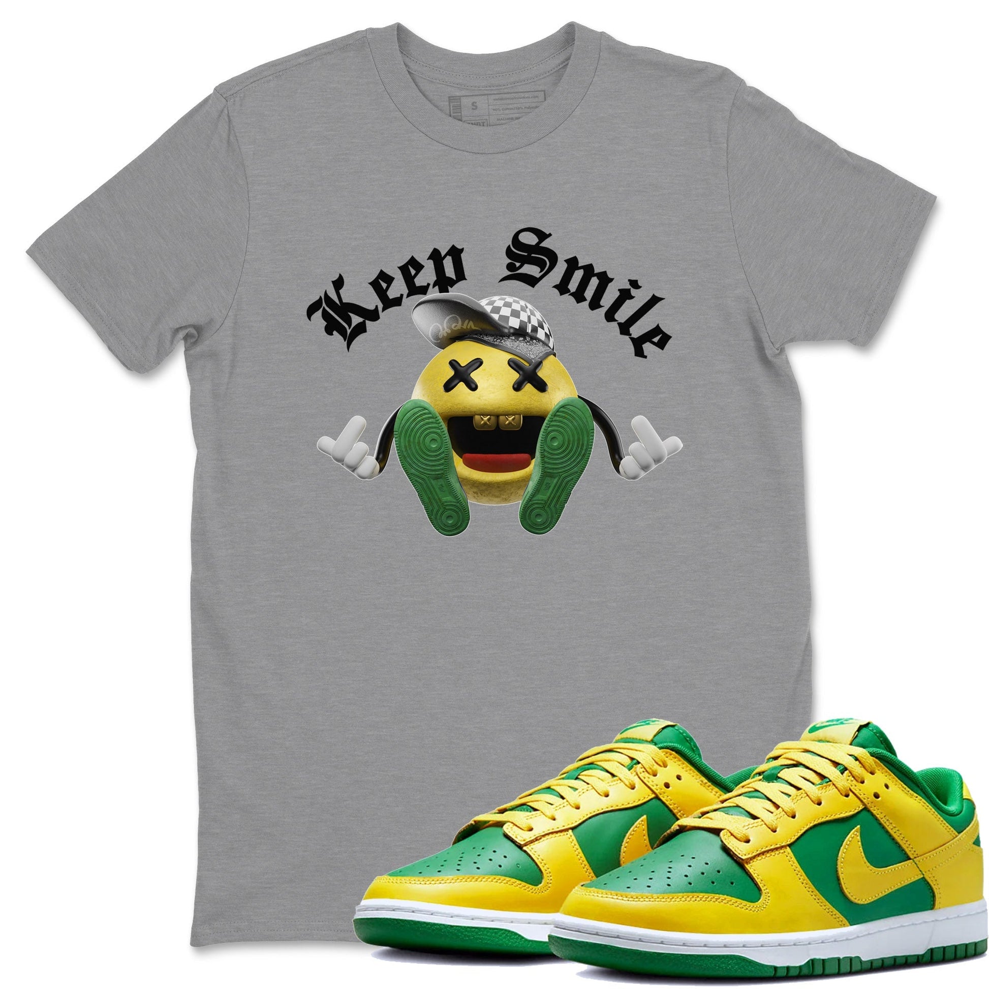 Dunk Reverse Brazil Sneaker Match Tees Keep Smiling Sneaker Tees Dunk Reverse Brazil Sneaker Release Tees Unisex Shirts