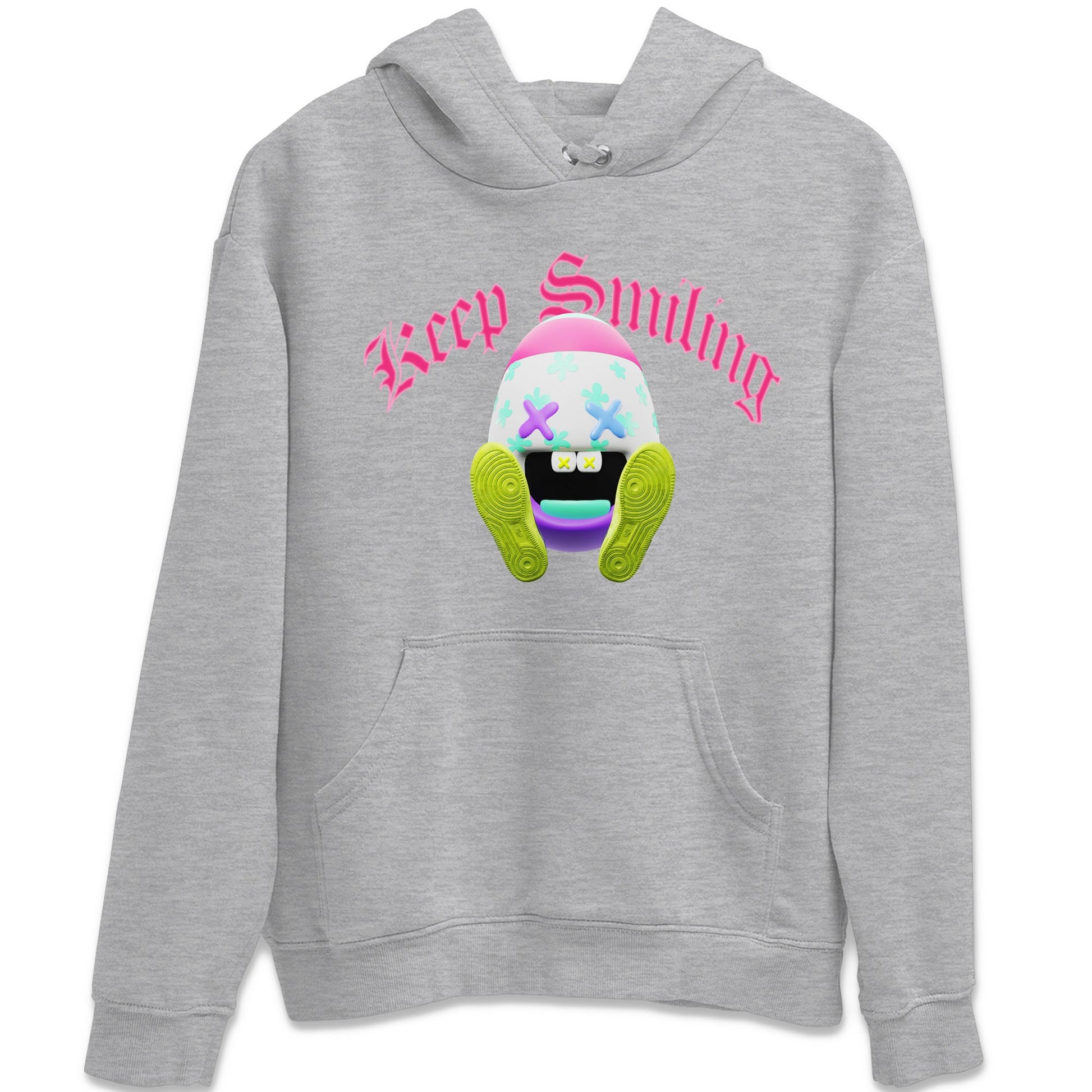Dunk Easter Candy Sneaker Match Tees Keep Smiling Sneaker Tees Nike Easter Sneaker Release Tees Unisex Shirts Heather Grey 2