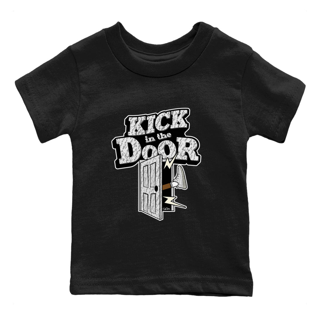 Yeezy 350 Static shirt to match jordans Kick In The Door sneaker tees Adidas Yeezy 350 Static SNRT Sneaker Release Tees Baby Toddler Black 2 T-Shirt