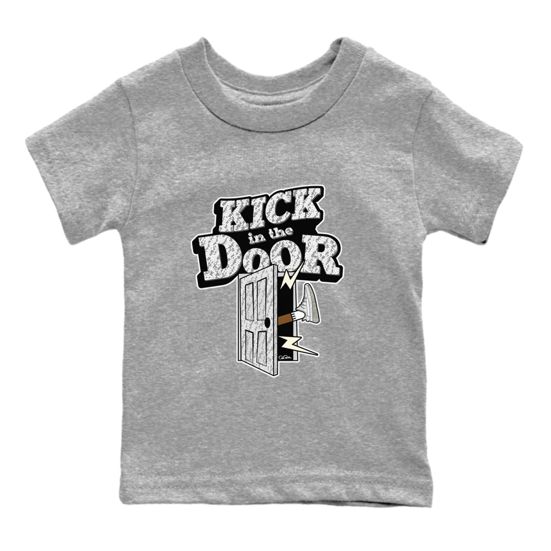 Yeezy 350 Static shirt to match jordans Kick In The Door sneaker tees Adidas Yeezy 350 Static SNRT Sneaker Release Tees Baby Toddler Heather Grey 2 T-Shirt