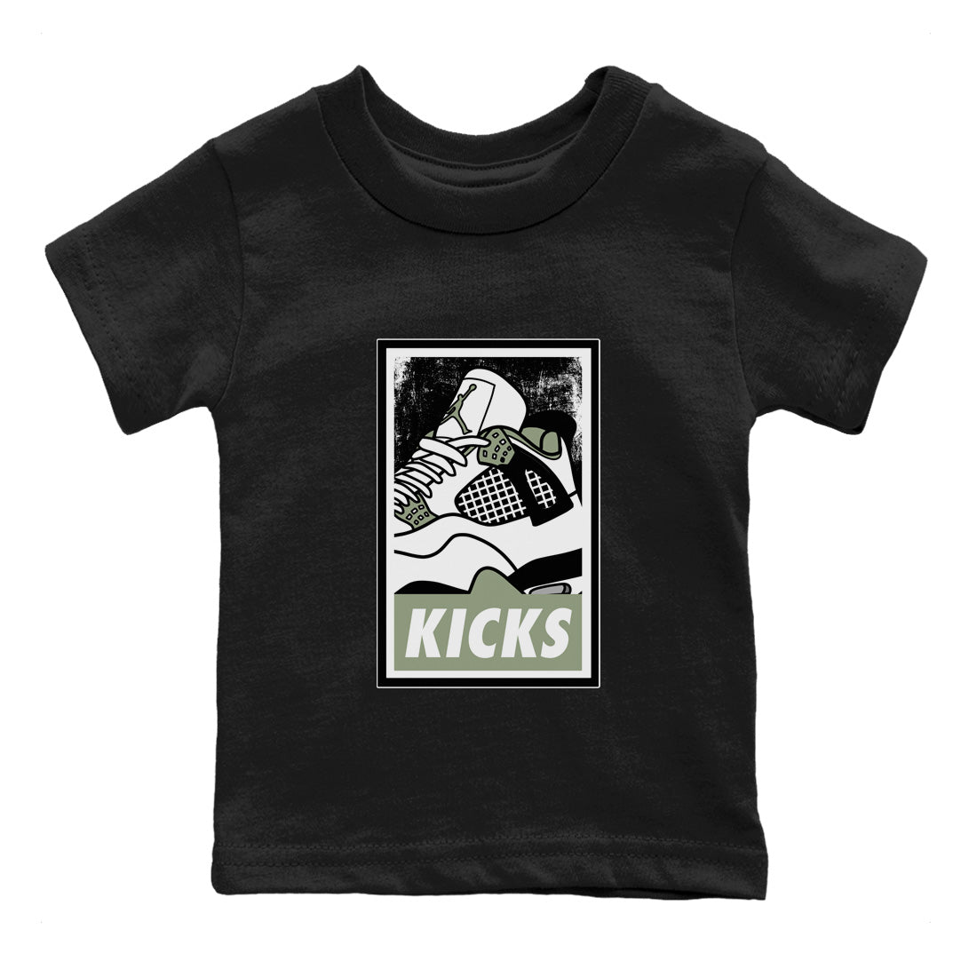 Jordan 4 Seafoam Sneaker Match Tees KICKS Sneaker Tees Jordan 4 Seafoam Sneaker Release Tees Kids Shirts