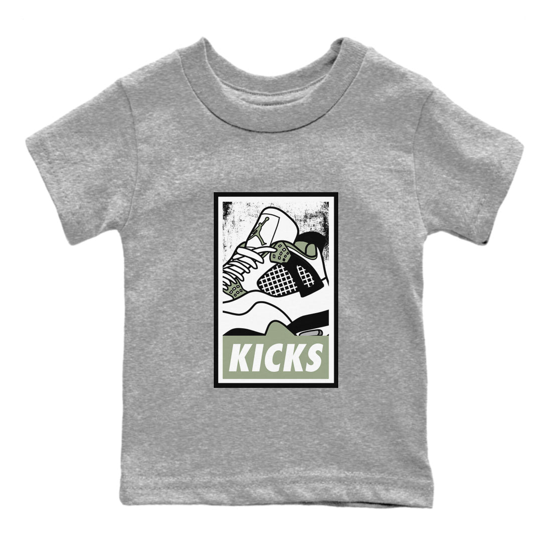 Jordan 4 Seafoam Sneaker Match Tees KICKS Sneaker Tees Jordan 4 Seafoam Sneaker Release Tees Kids Shirts