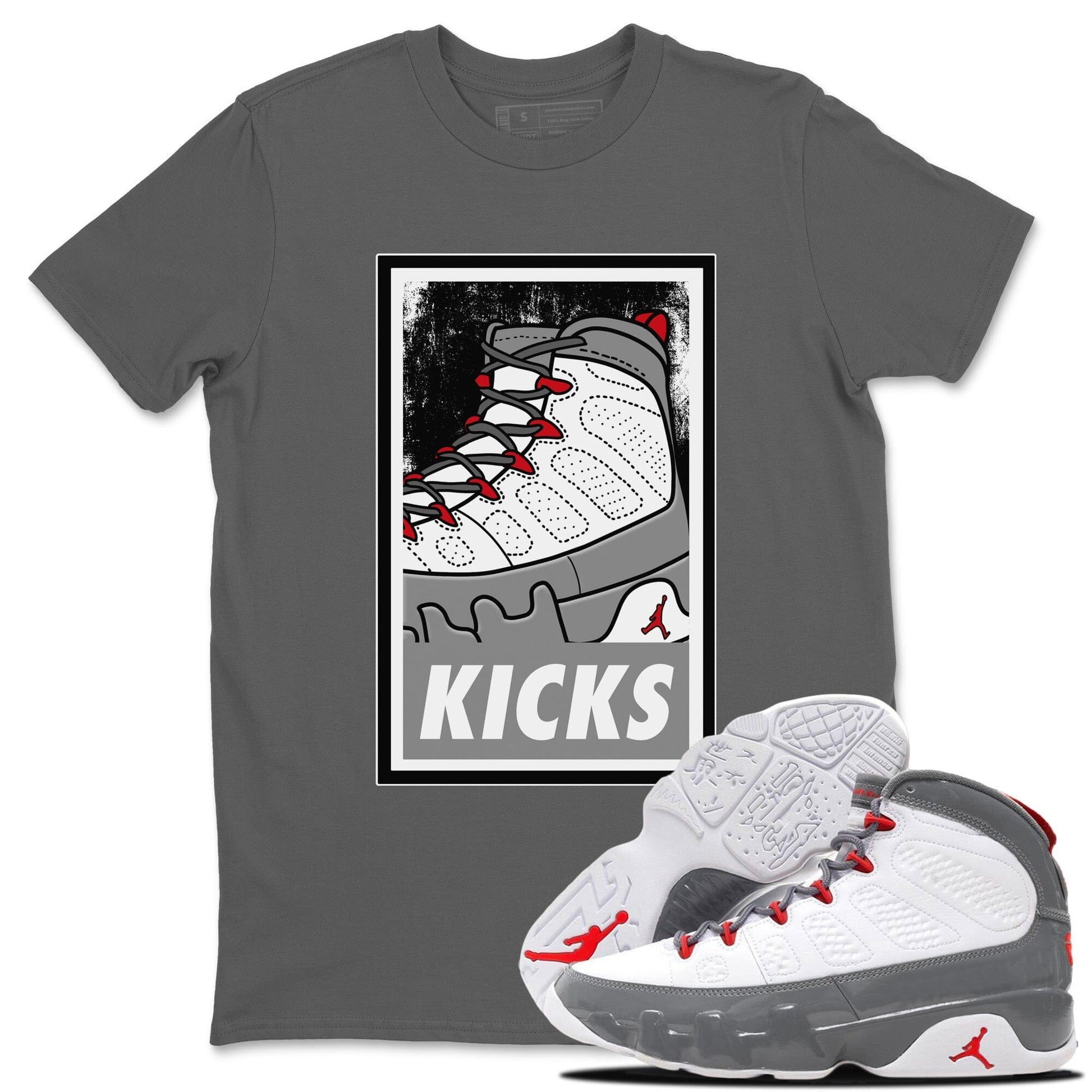 Jordan 9 Fire Red Sneaker Match Tees KICKS Sneaker Tees Jordan 9 Fire Red Sneaker Release Tees Unisex Shirts