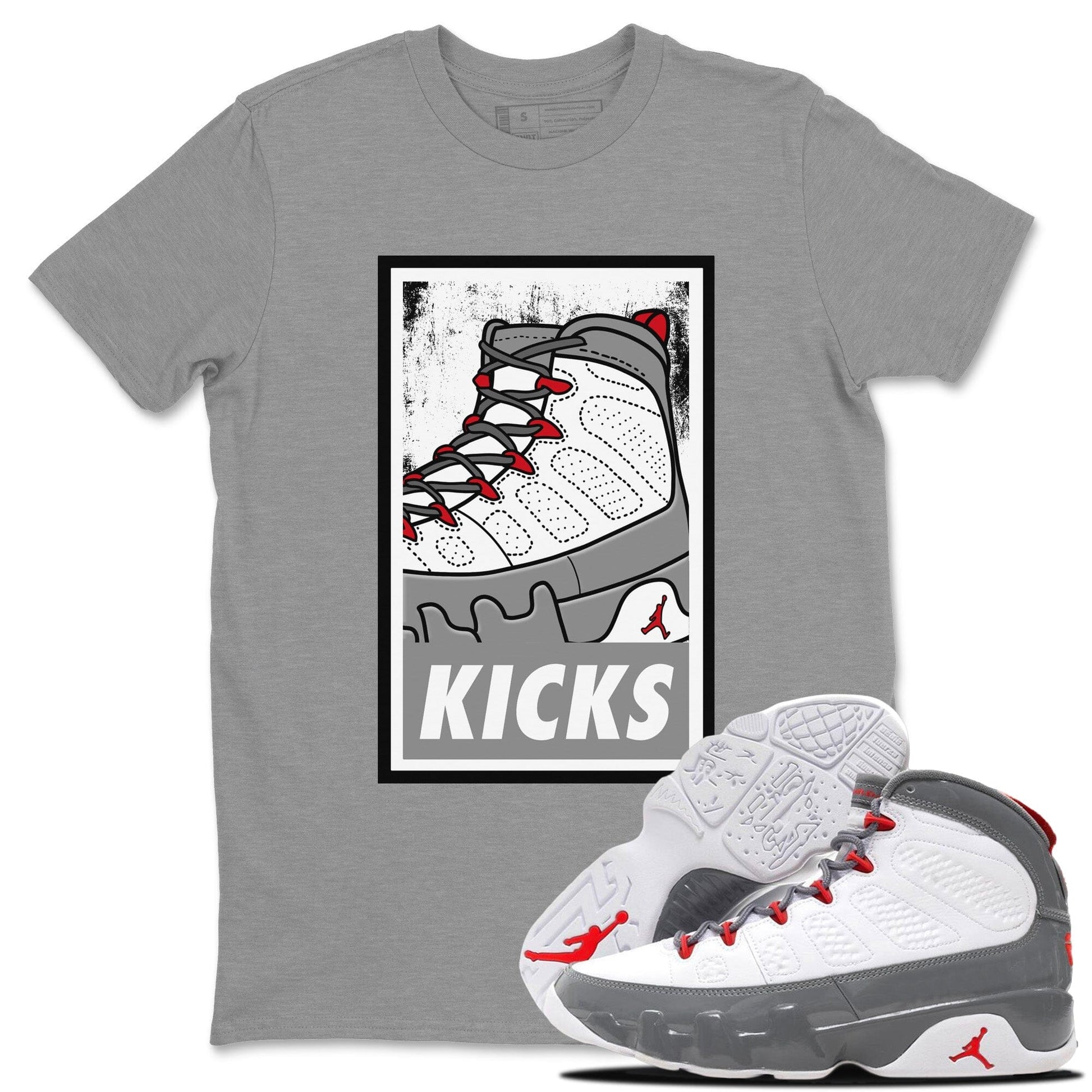 Jordan 9 Fire Red Sneaker Match Tees KICKS Sneaker Tees Jordan 9 Fire Red Sneaker Release Tees Unisex Shirts