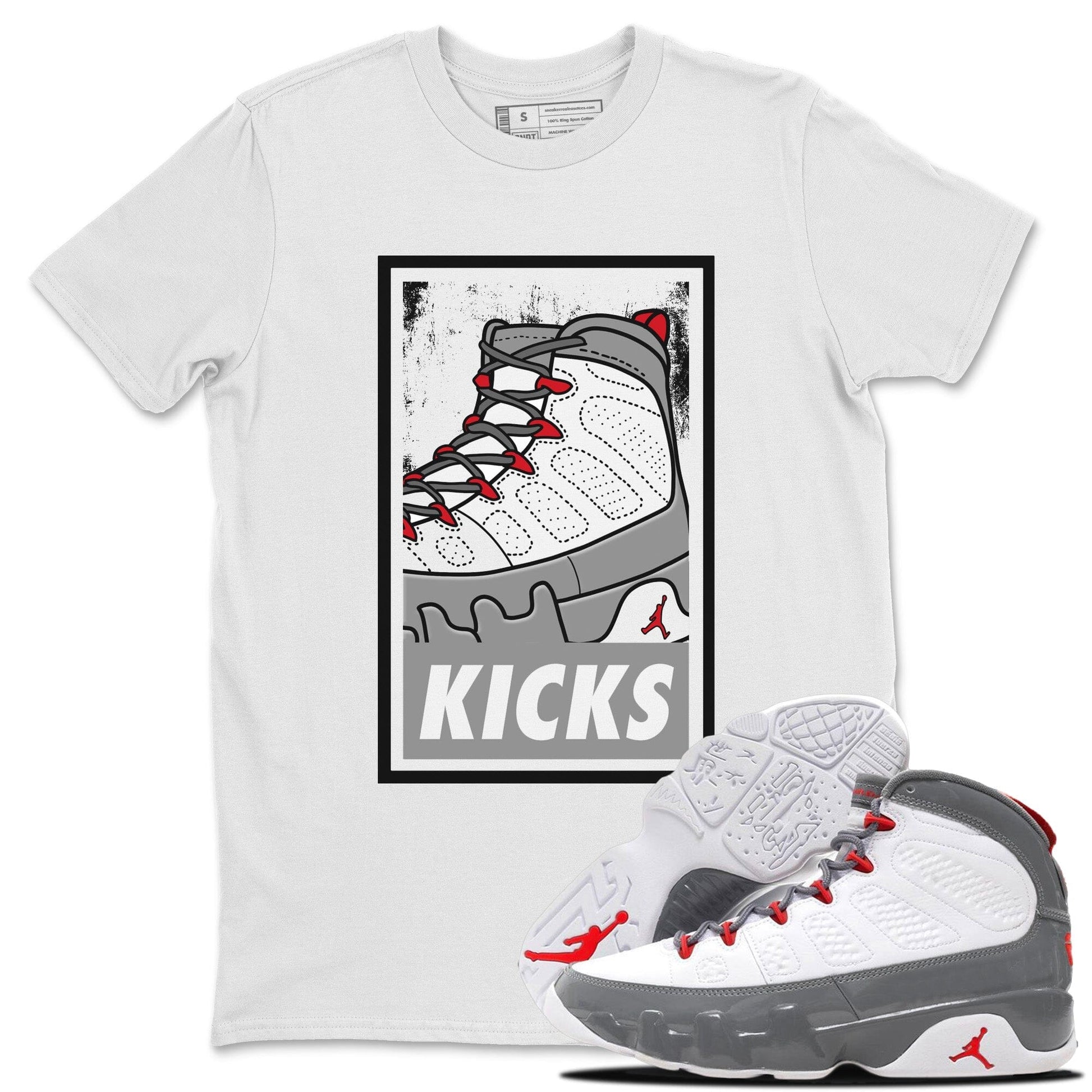 Jordan 9 Fire Red Sneaker Match Tees KICKS Sneaker Tees Jordan 9 Fire Red Sneaker Release Tees Unisex Shirts