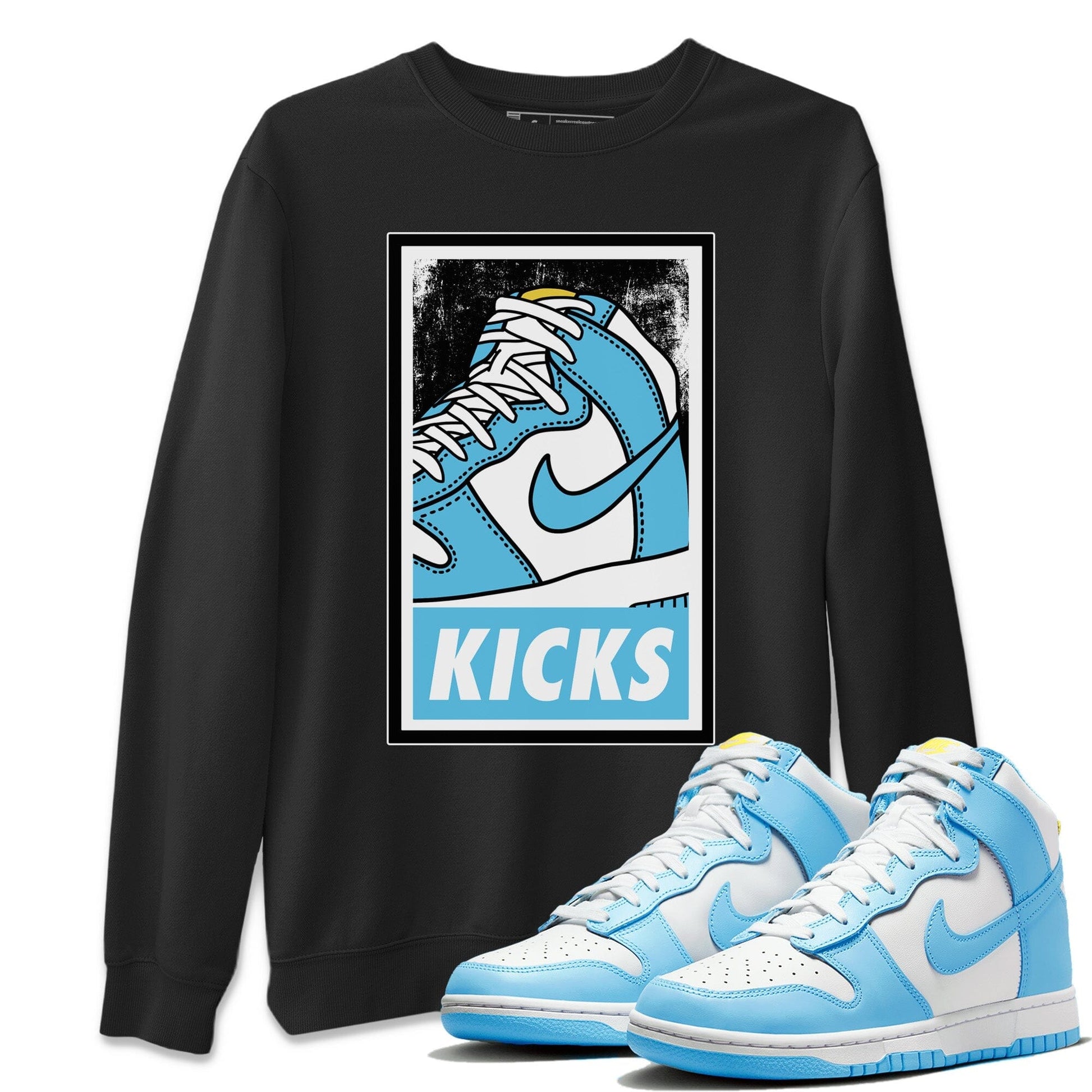 Dunk Blue Chill Sneaker Match Tees KICKS Sneaker Tees Dunk Blue Chill Sneaker Release Tees Unisex Shirts