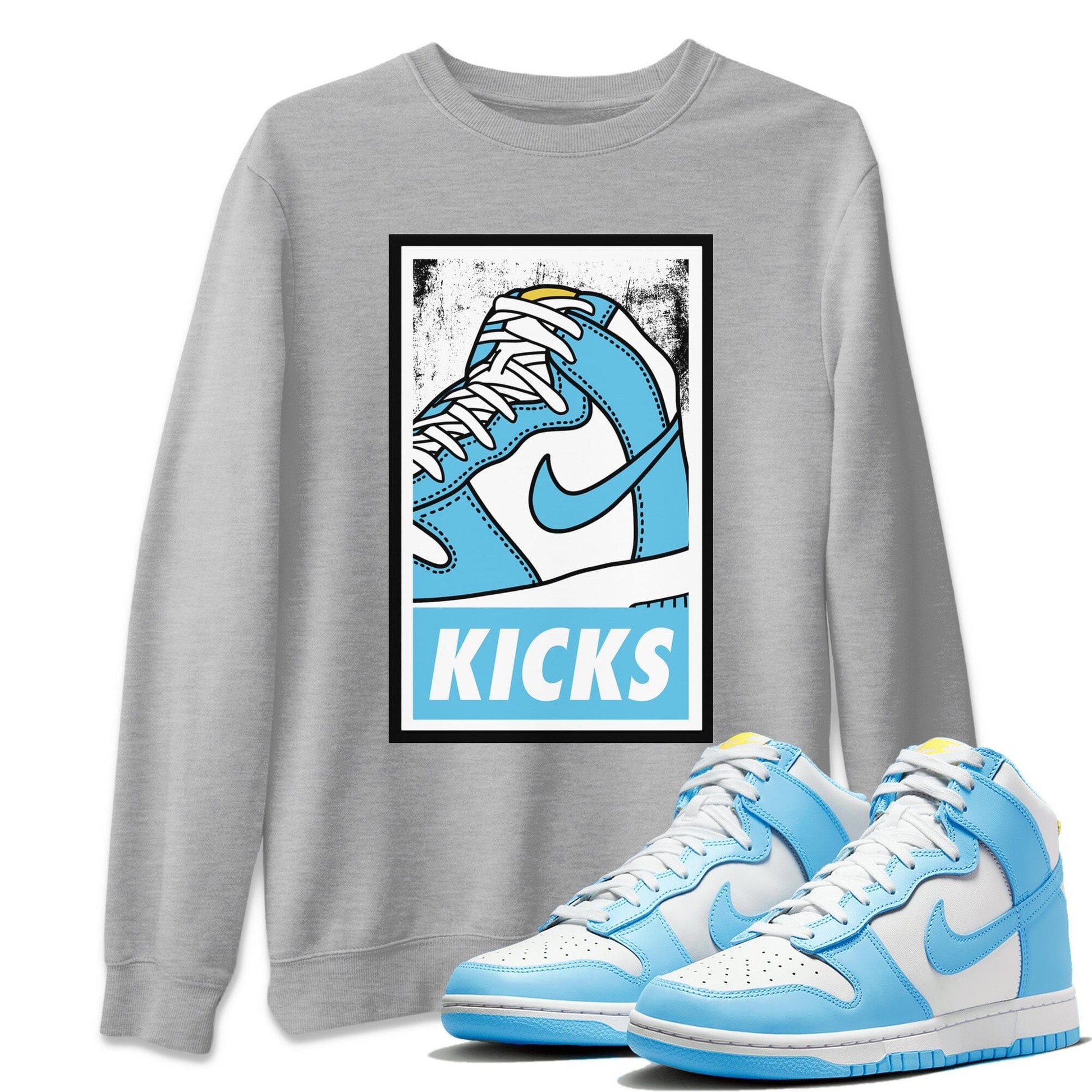 Dunk Blue Chill Sneaker Match Tees KICKS Sneaker Tees Dunk Blue Chill Sneaker Release Tees Unisex Shirts