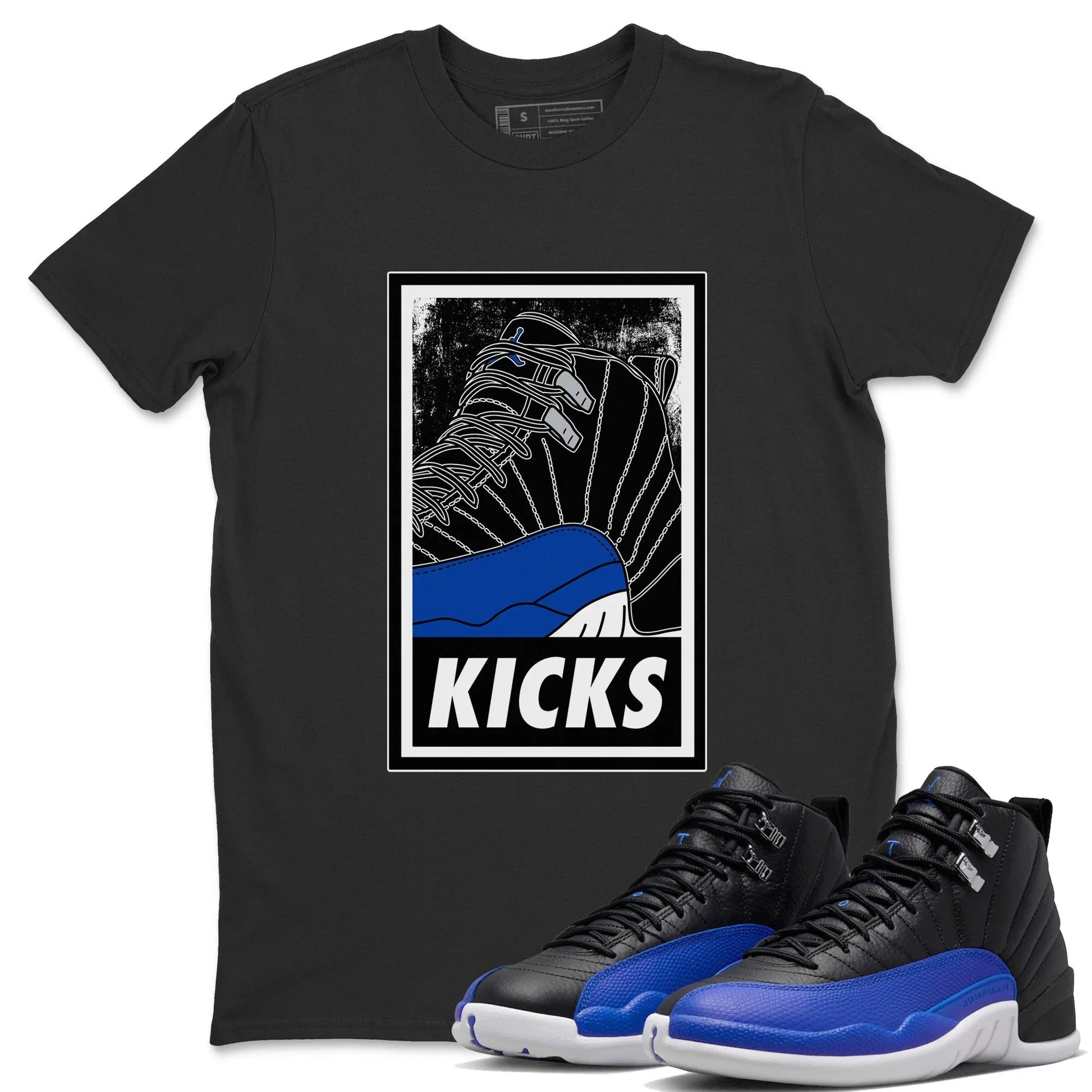 Jordan 12 Hyper Royal Sneaker Match Tees KICKS Sneaker Tees Jordan 12 Hyper Royal Sneaker Release Tees Unisex Shirts