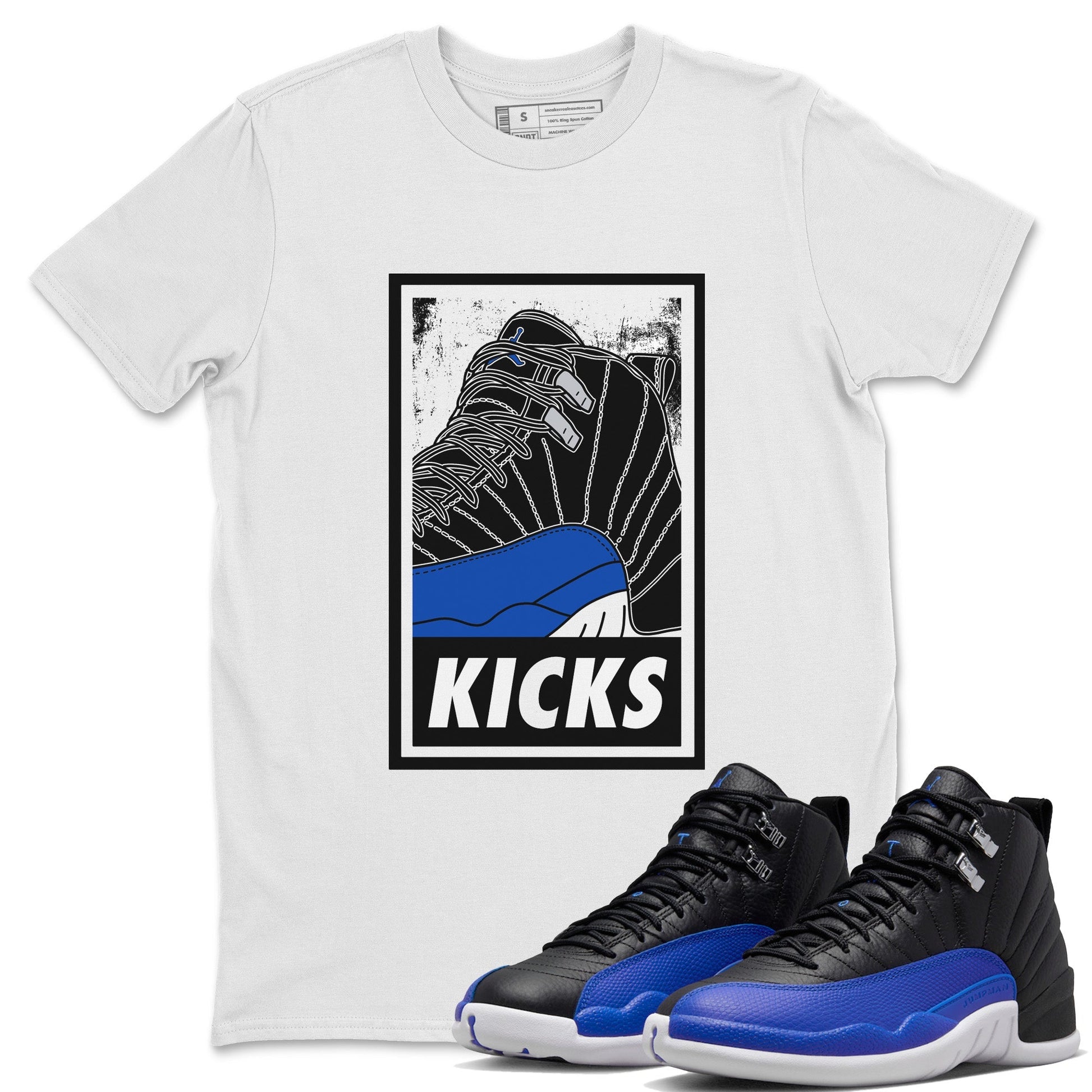 Jordan 12 Hyper Royal Sneaker Match Tees KICKS Sneaker Tees Jordan 12 Hyper Royal Sneaker Release Tees Unisex Shirts