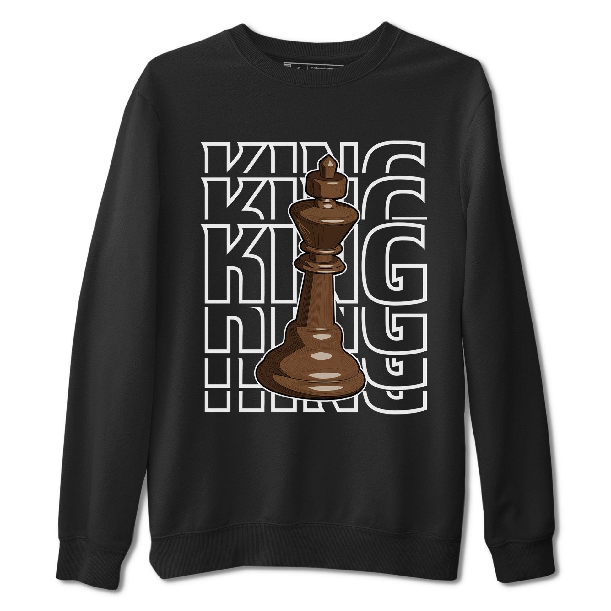 AF1 Chocolate shirt to match jordans King sneaker tees Air Force 1 Chocolate SNRT Sneaker Release Tees Cotton Sneaker Tee Black 2 T-Shirt