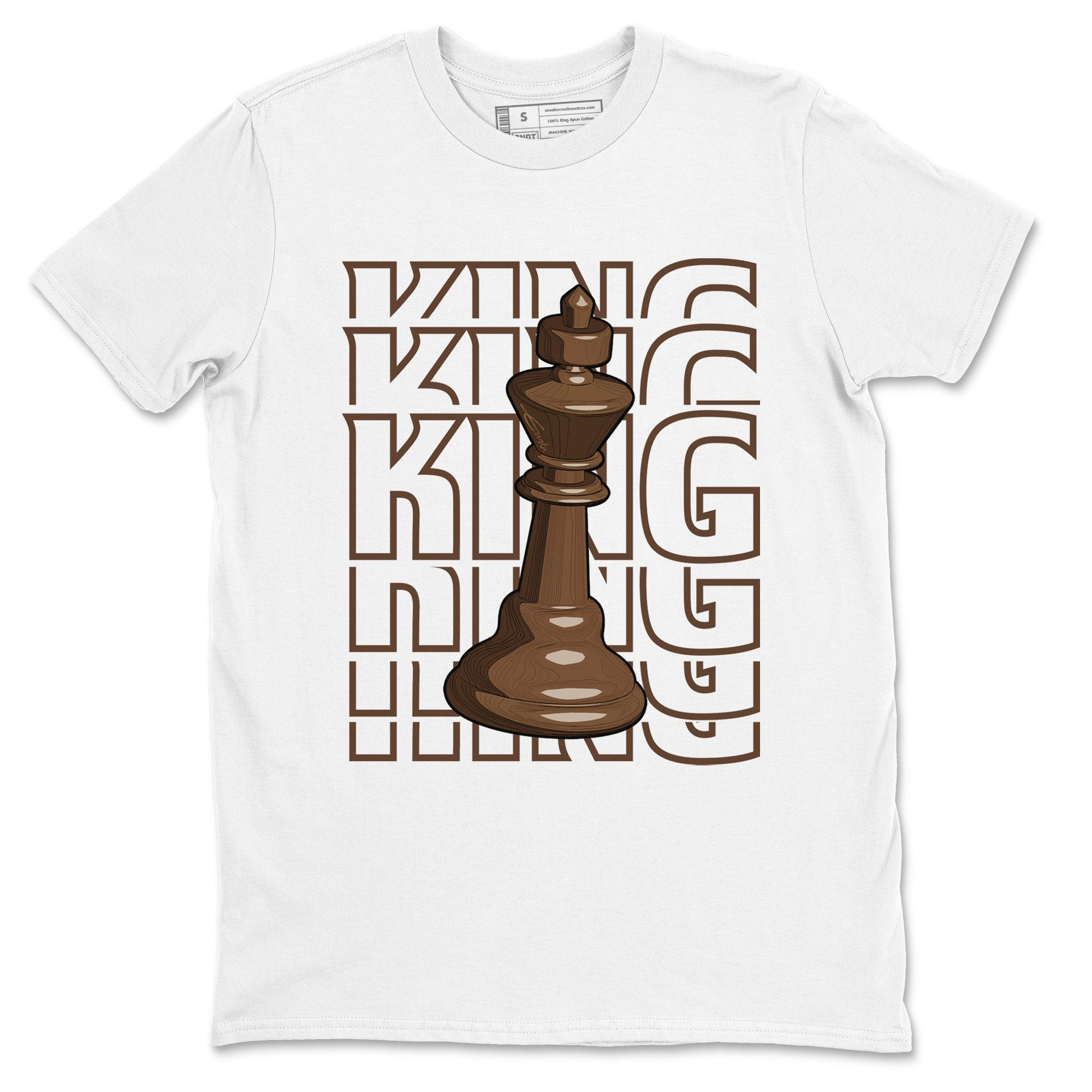 AF1 Chocolate shirt to match jordans King sneaker tees Air Force 1 Chocolate SNRT Sneaker Release Tees Cotton Sneaker Tee White 2 T-Shirt