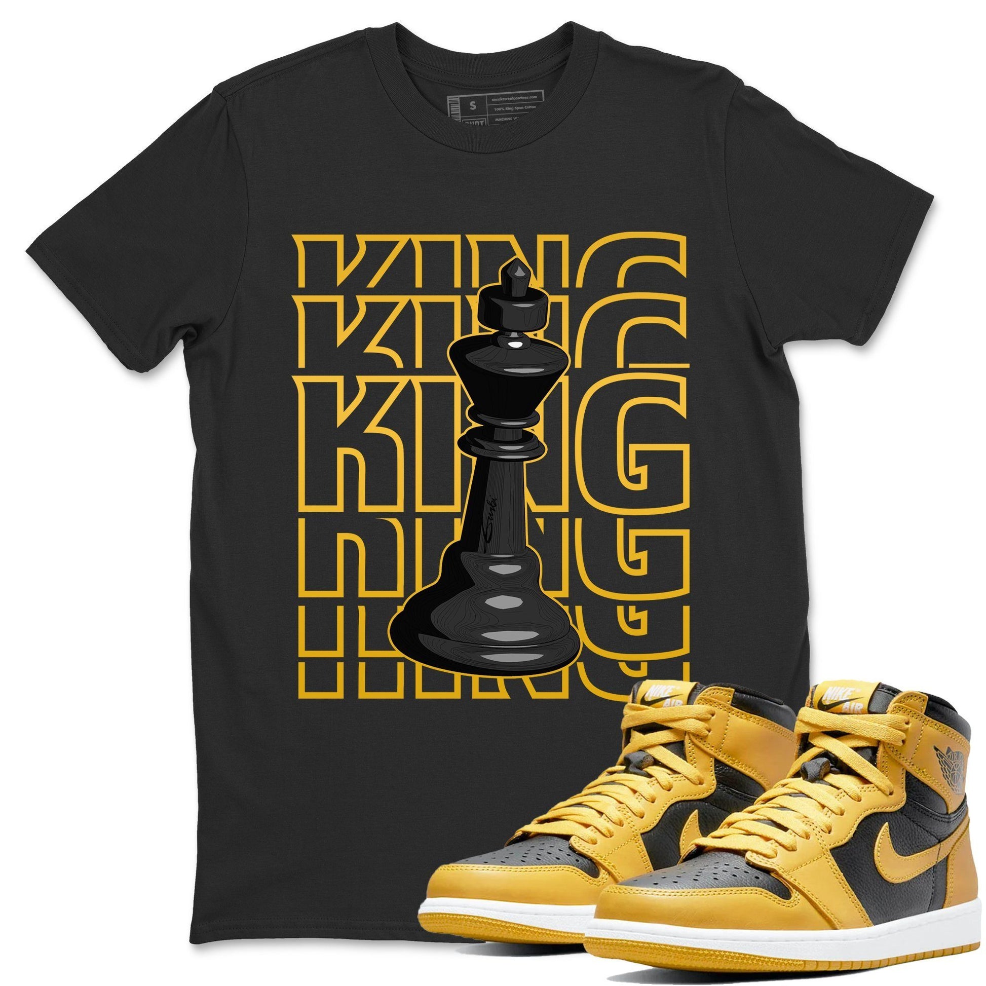Jordan 1 Pollen Sneaker Match Tees King Sneaker Tees Jordan 1 Pollen Sneaker Release Tees Unisex Shirts