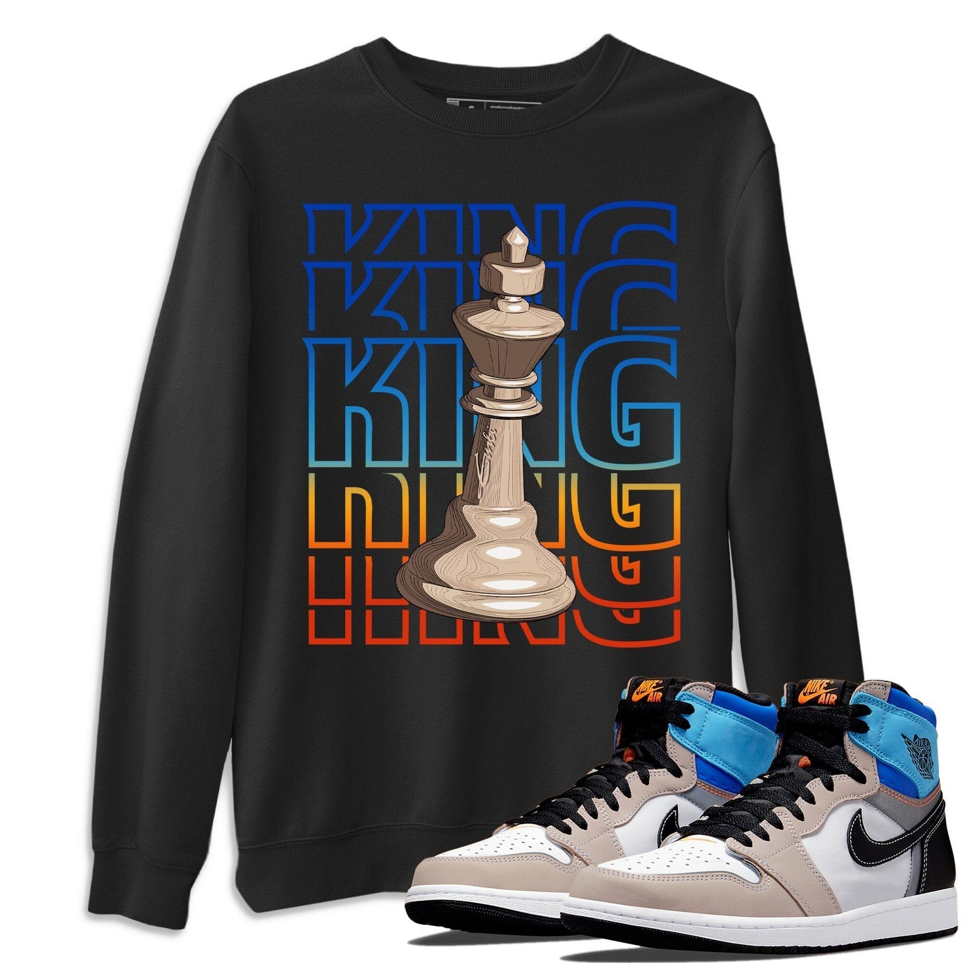 Jordan 1 Prototype Sneaker Match Tees King Sneaker Tees Jordan 1 Prototype Sneaker Release Tees Unisex Shirts