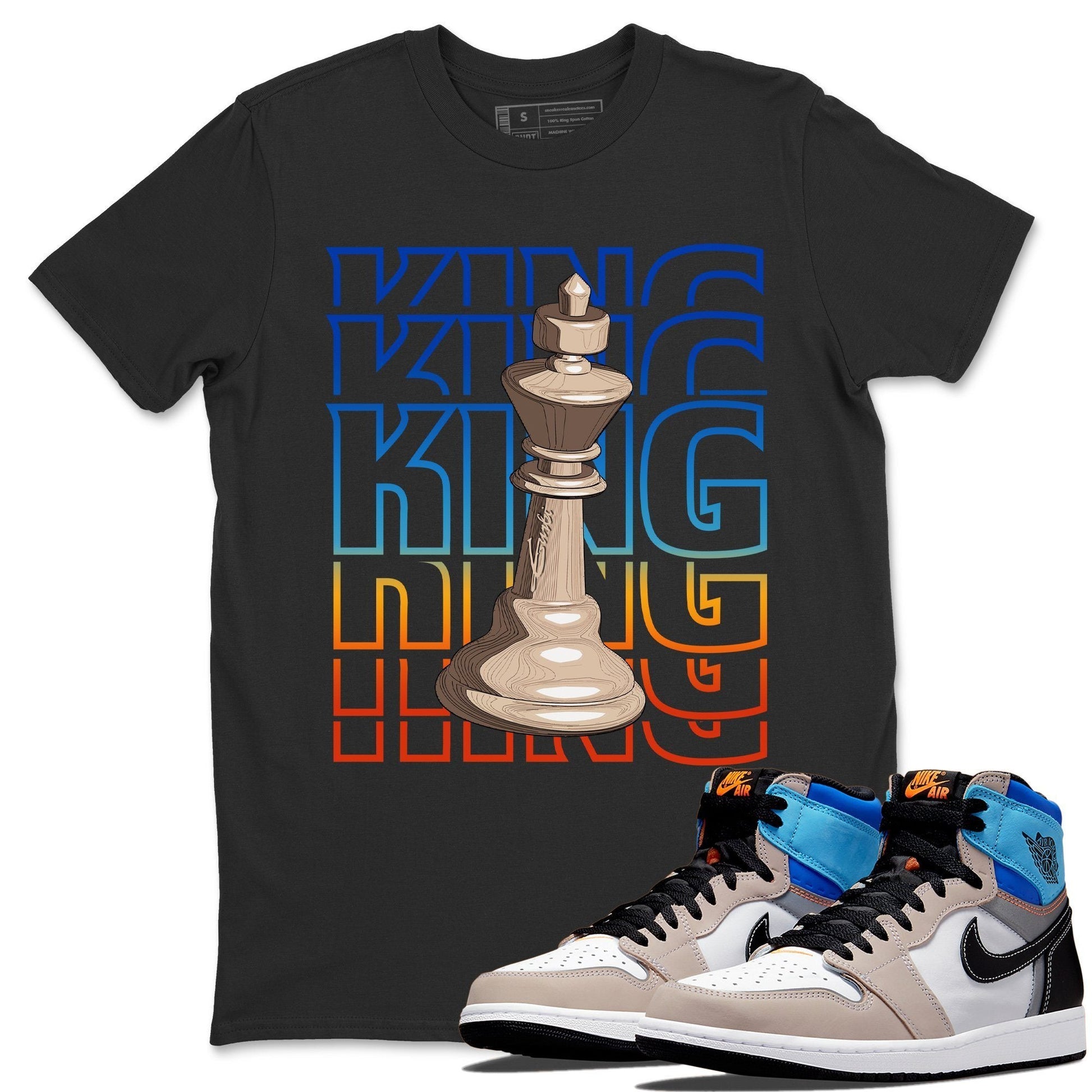 Jordan 1 Prototype Sneaker Match Tees King Sneaker Tees Jordan 1 Prototype Sneaker Release Tees Unisex Shirts