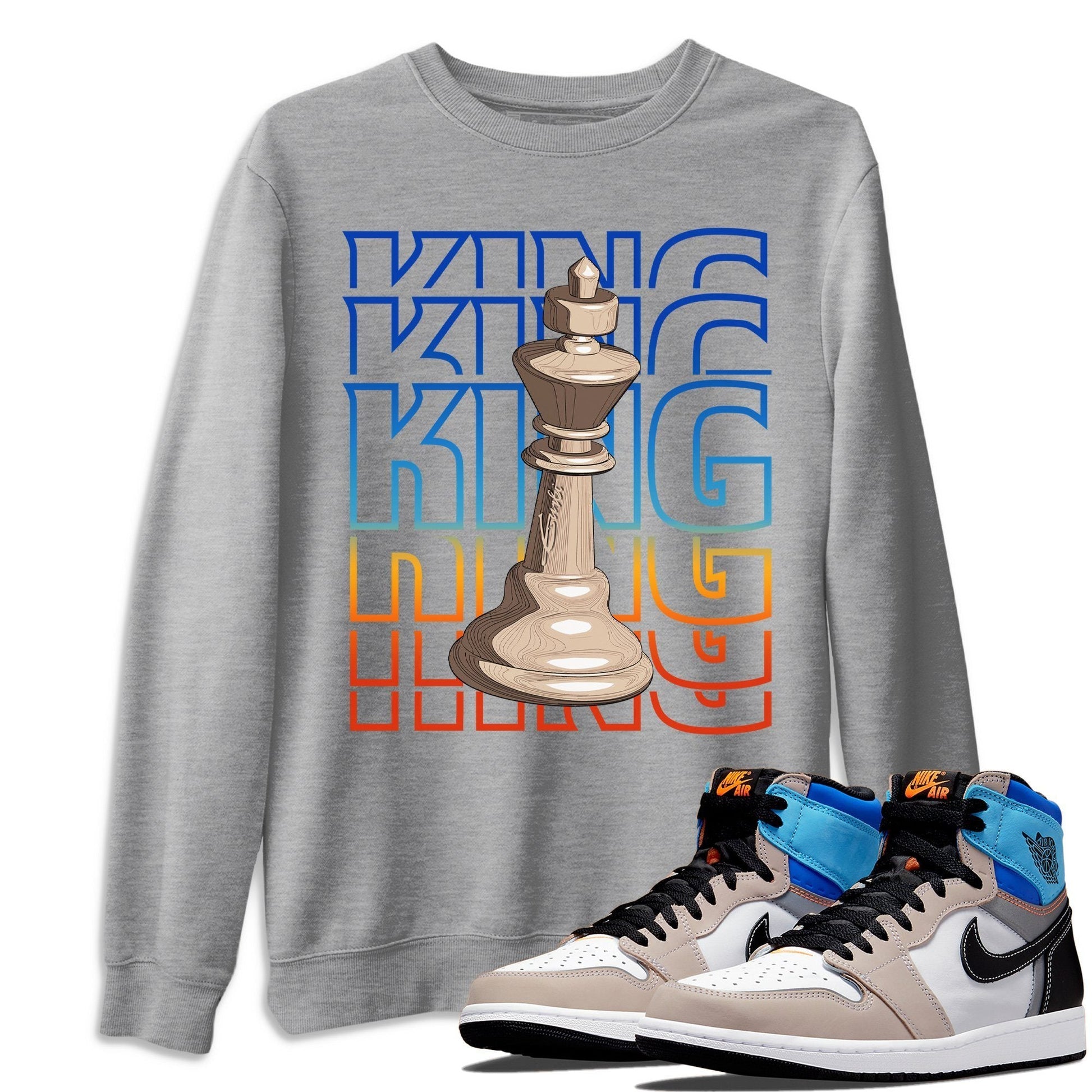 Jordan 1 Prototype Sneaker Match Tees King Sneaker Tees Jordan 1 Prototype Sneaker Release Tees Unisex Shirts