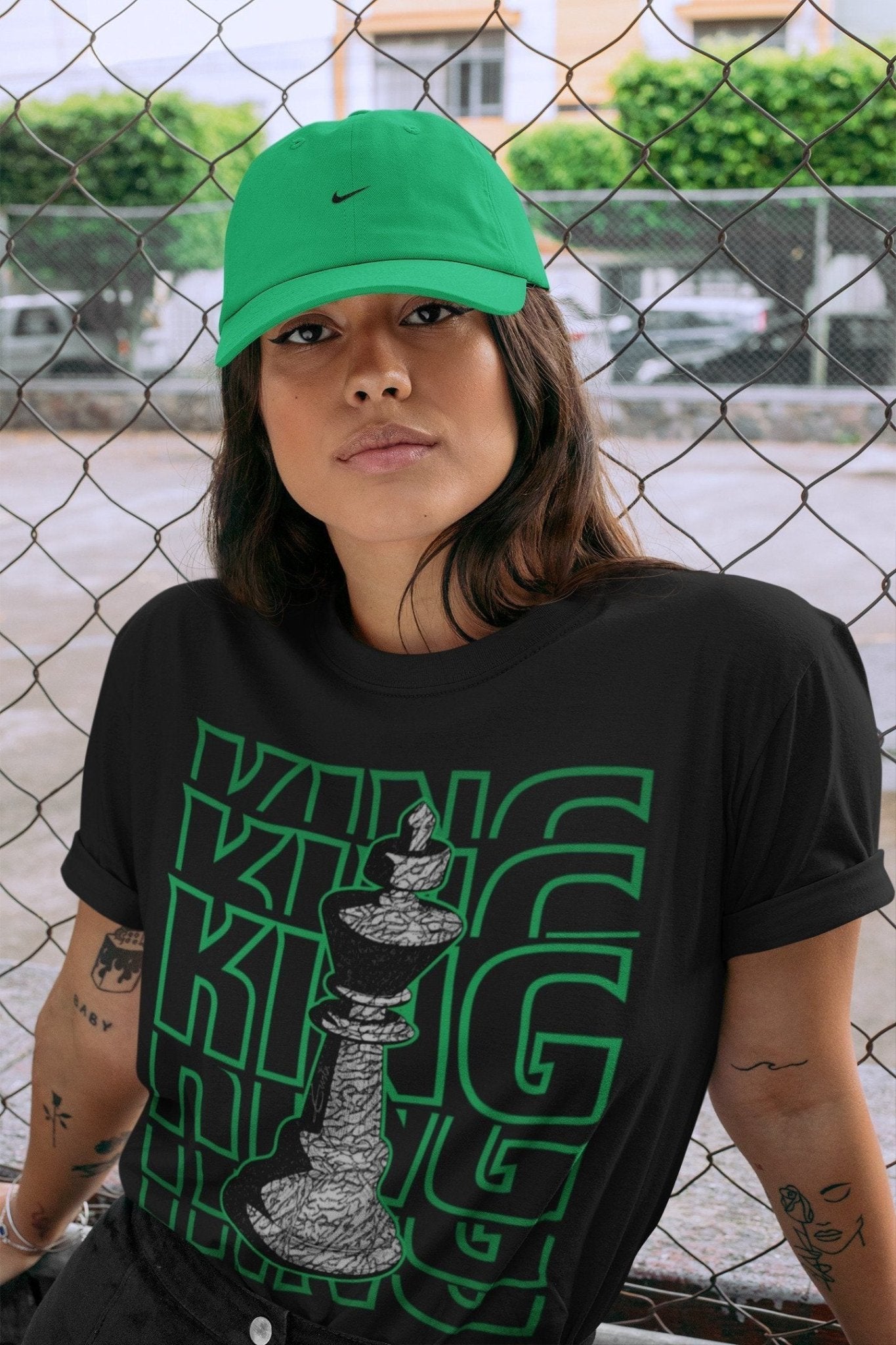 Jordan 3 Pine Green Sneaker Match Tees King Sneaker Tees Jordan 3 Pine Green Sneaker Release Tees Unisex Shirts