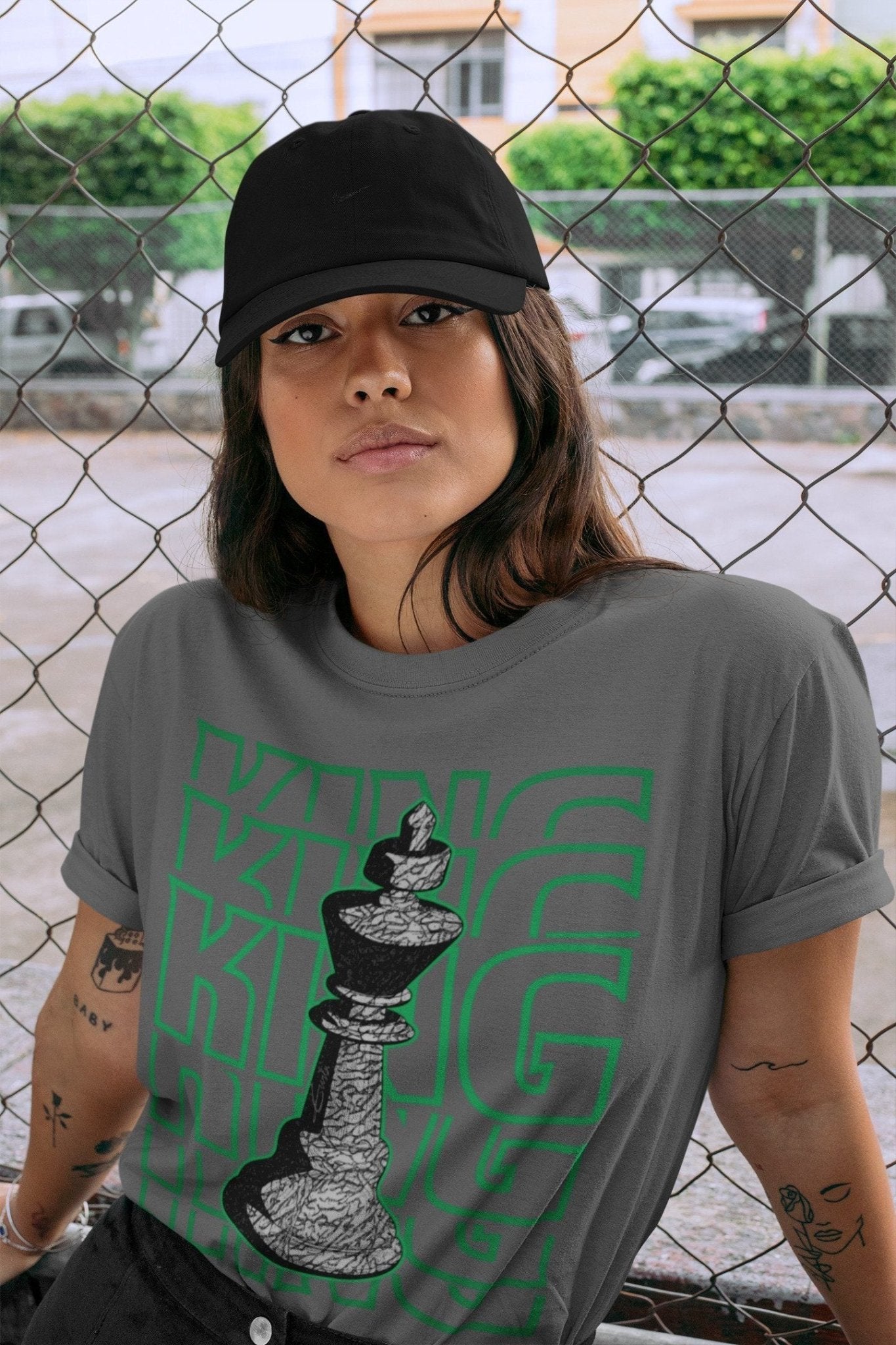 Jordan 3 Pine Green Sneaker Match Tees King Sneaker Tees Jordan 3 Pine Green Sneaker Release Tees Unisex Shirts