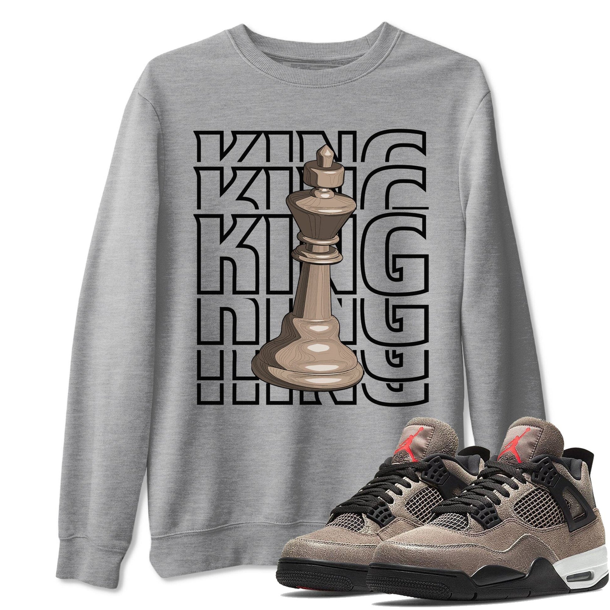 Jordan 4 Taupe Haze Sneaker Match Tees King Sneaker Tees Jordan 4 Taupe Haze Sneaker Release Tees Unisex Shirts