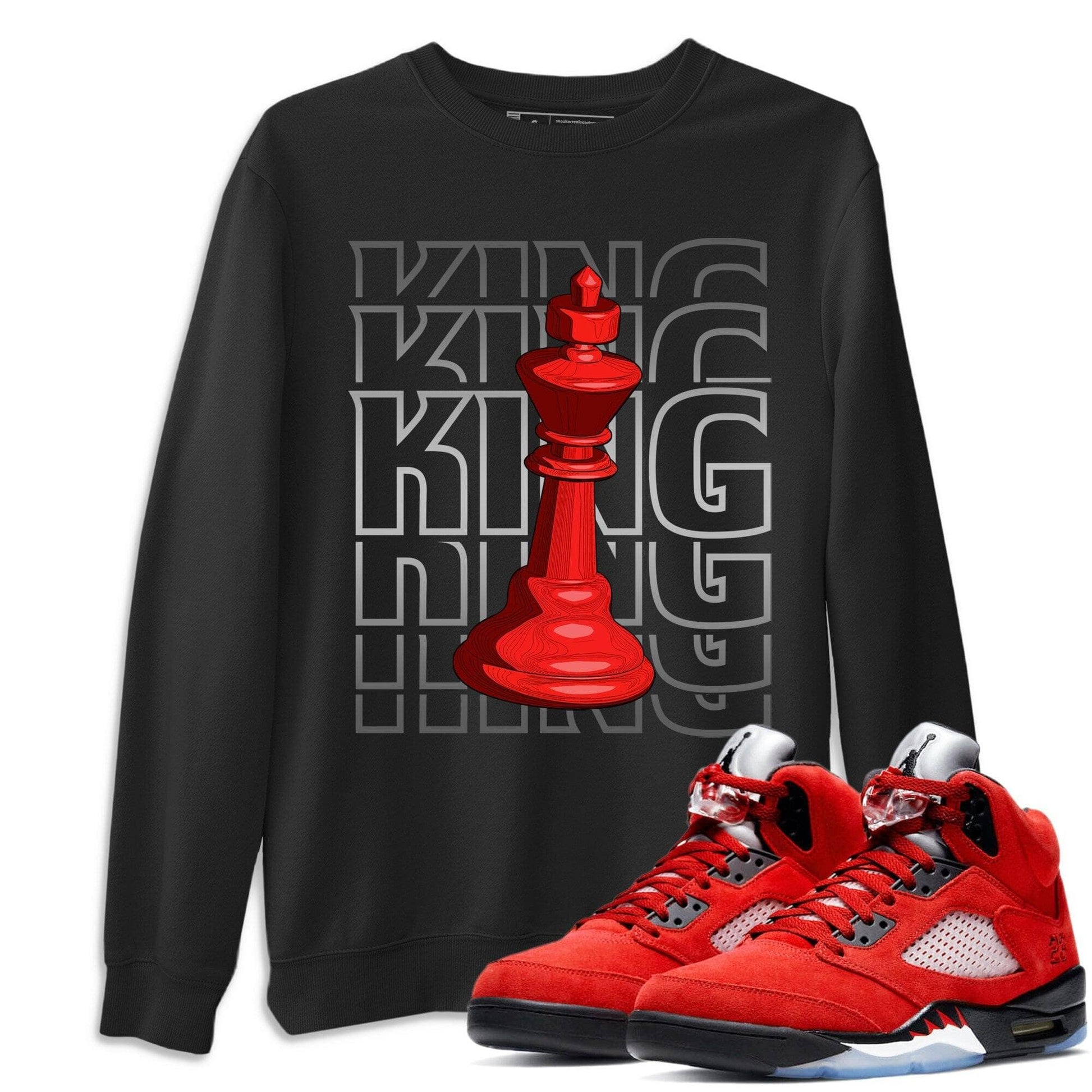 Jordan 5 Raging Bull Sneaker Match Tees King Sneaker Tees Jordan 5 Raging Bull Sneaker Release Tees Unisex Shirts