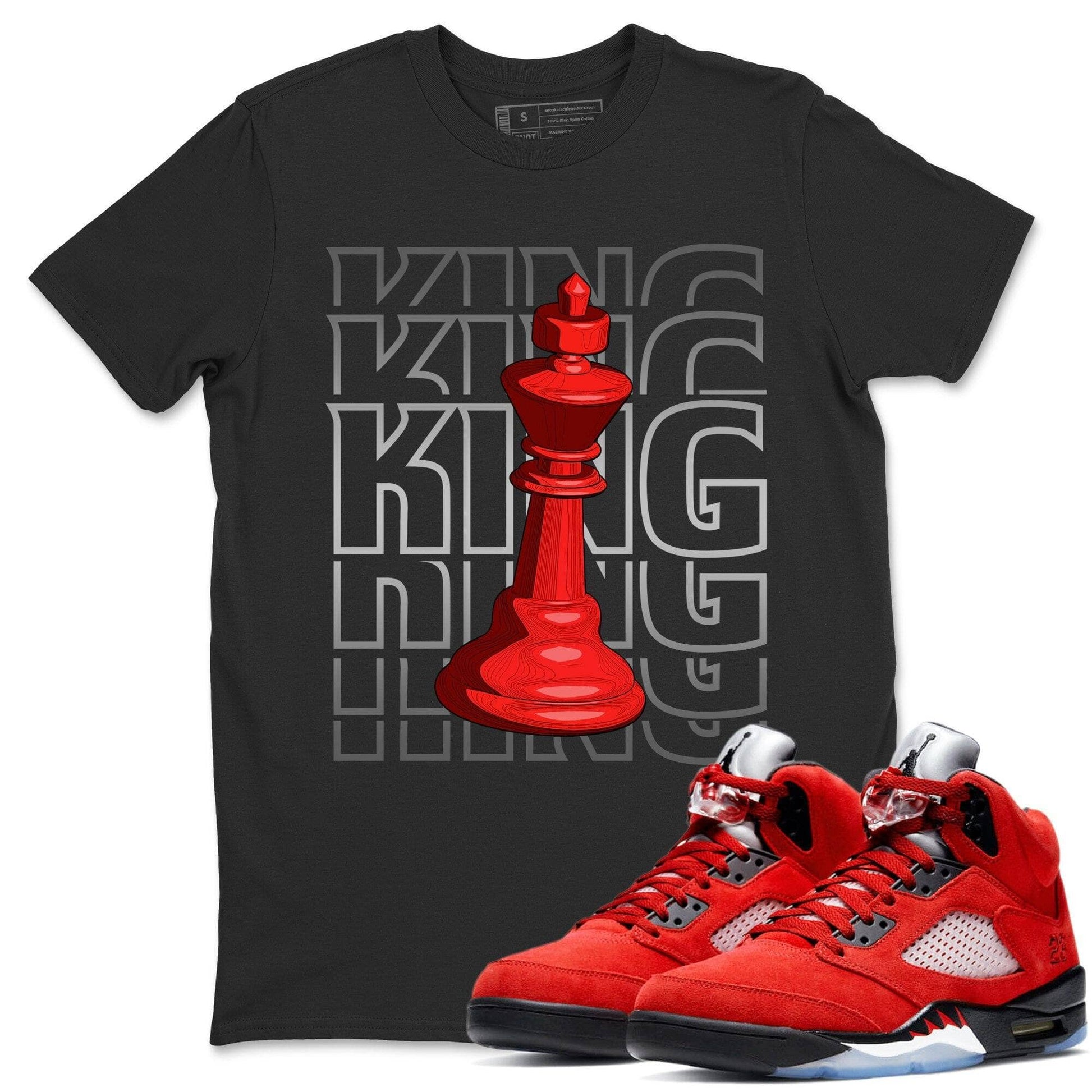 Jordan 5 Raging Bull Sneaker Match Tees King Sneaker Tees Jordan 5 Raging Bull Sneaker Release Tees Unisex Shirts