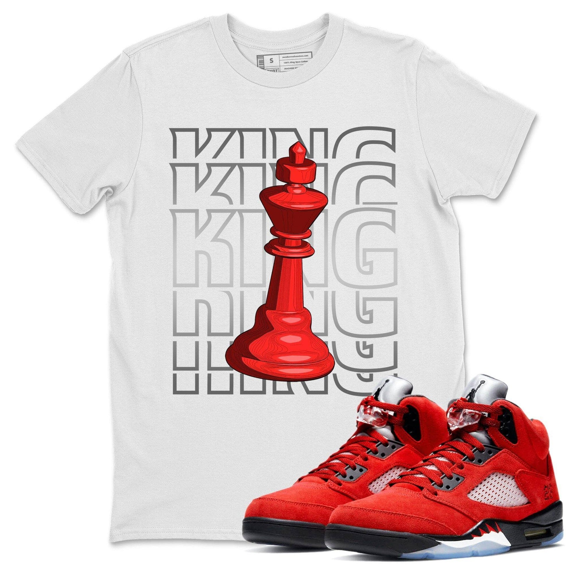 Jordan 5 Raging Bull Sneaker Match Tees King Sneaker Tees Jordan 5 Raging Bull Sneaker Release Tees Unisex Shirts