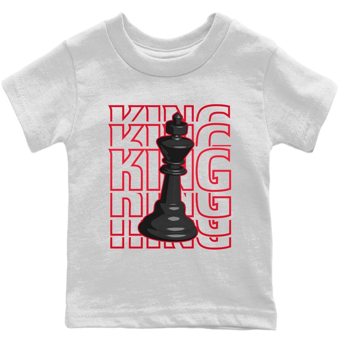 Jordan 4 Red Thunder Sneaker Match Tees King Sneaker Tees Jordan 4 Red Thunder Sneaker Release Tees Kids Shirts