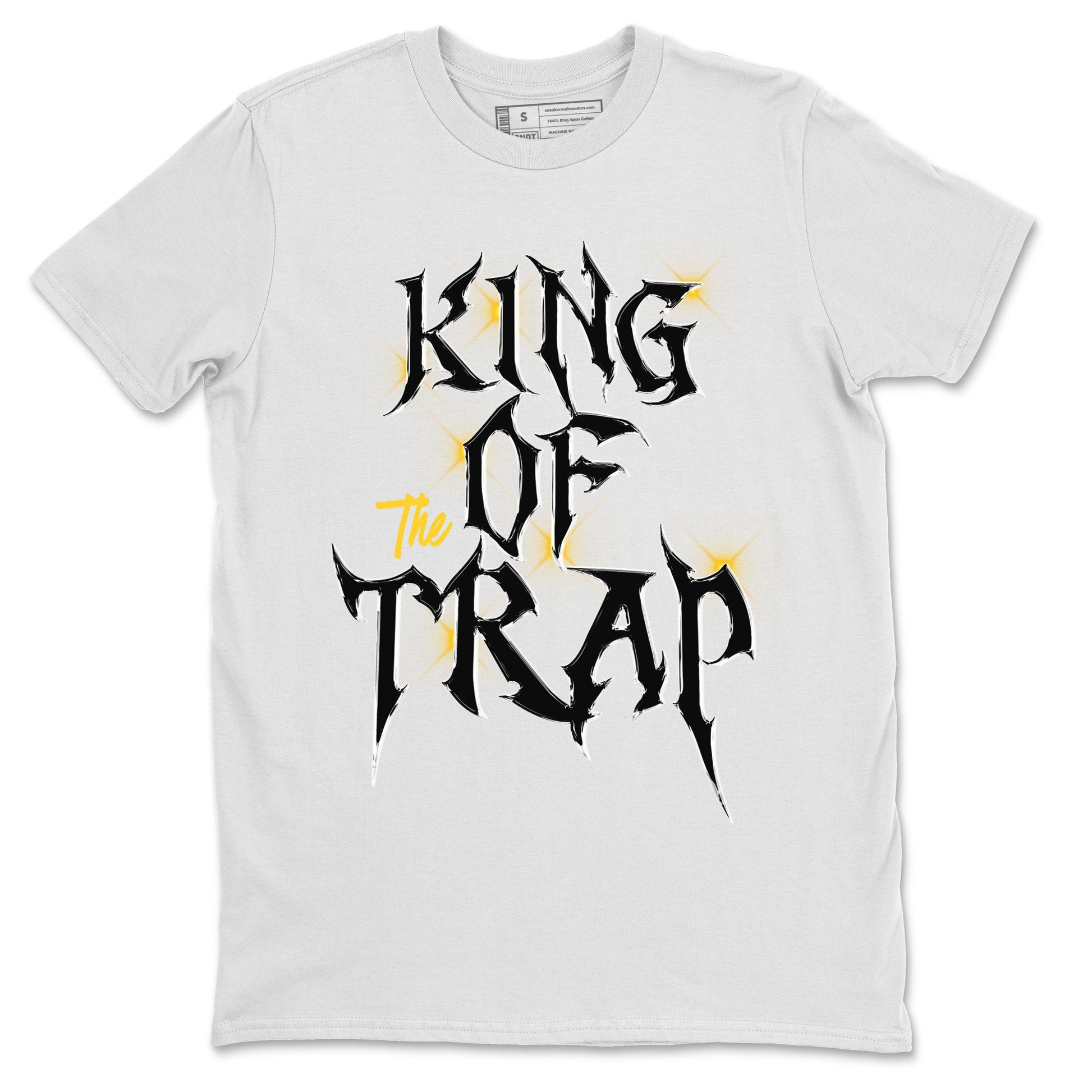 Air Jordan 4 Thunder Sneaker Match Tees King Of The Trap Sneaker Tees Air Jordan 4 Retro Thunder T Shirt Unisex Shirts White 2
