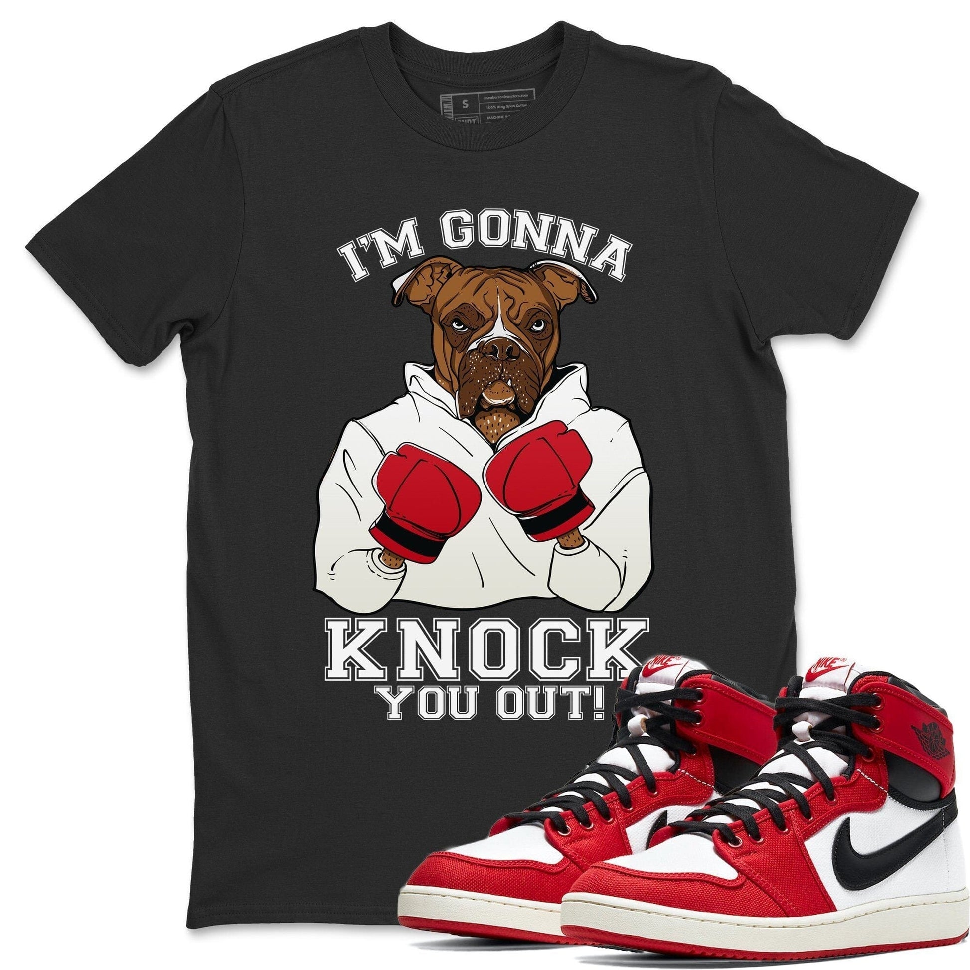 Jordan 1 Chicago Sneaker Match Tees KO Boxer Sneaker Tees Jordan 1 Chicago Sneaker Release Tees Unisex Shirts