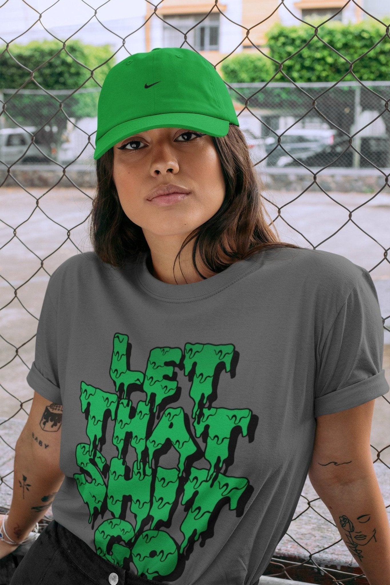Jordan 3 Pine Green Sneaker Match Tees Let That Shit Go Sneaker Tees Jordan 3 Pine Green Sneaker Release Tees Unisex Shirts