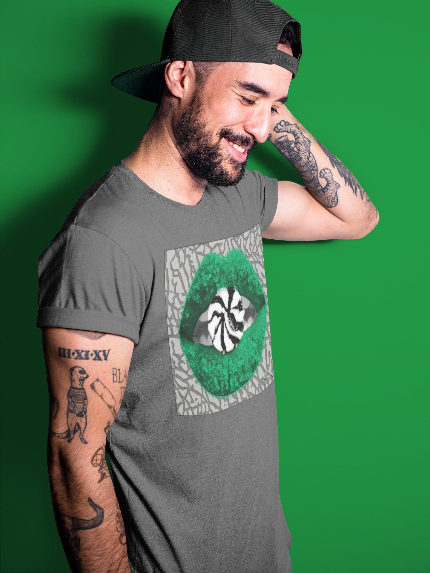 Jordan 3 Pine Green Sneaker Match Tees Lips Candy Sneaker Tees Jordan 3 Pine Green Sneaker Release Tees Unisex Shirts
