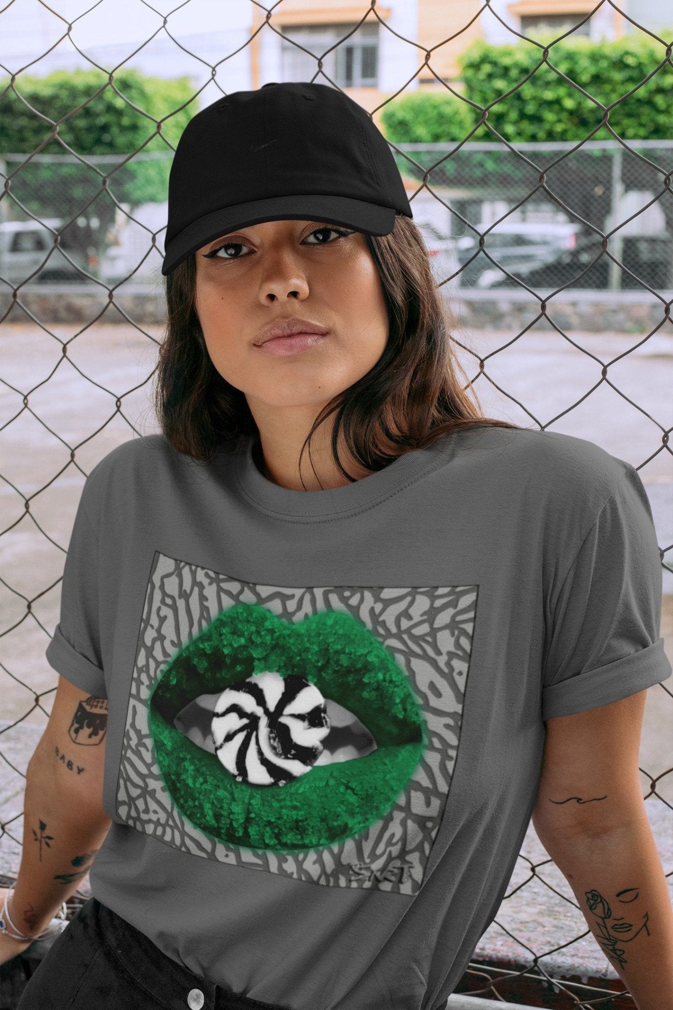 Jordan 3 Pine Green Sneaker Match Tees Lips Candy Sneaker Tees Jordan 3 Pine Green Sneaker Release Tees Unisex Shirts