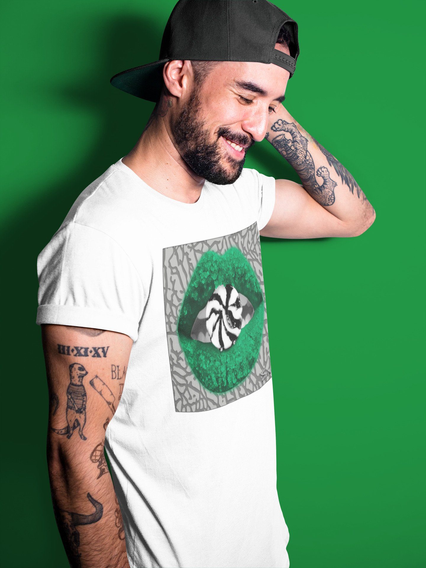 Jordan 3 Pine Green Sneaker Match Tees Lips Candy Sneaker Tees Jordan 3 Pine Green Sneaker Release Tees Unisex Shirts