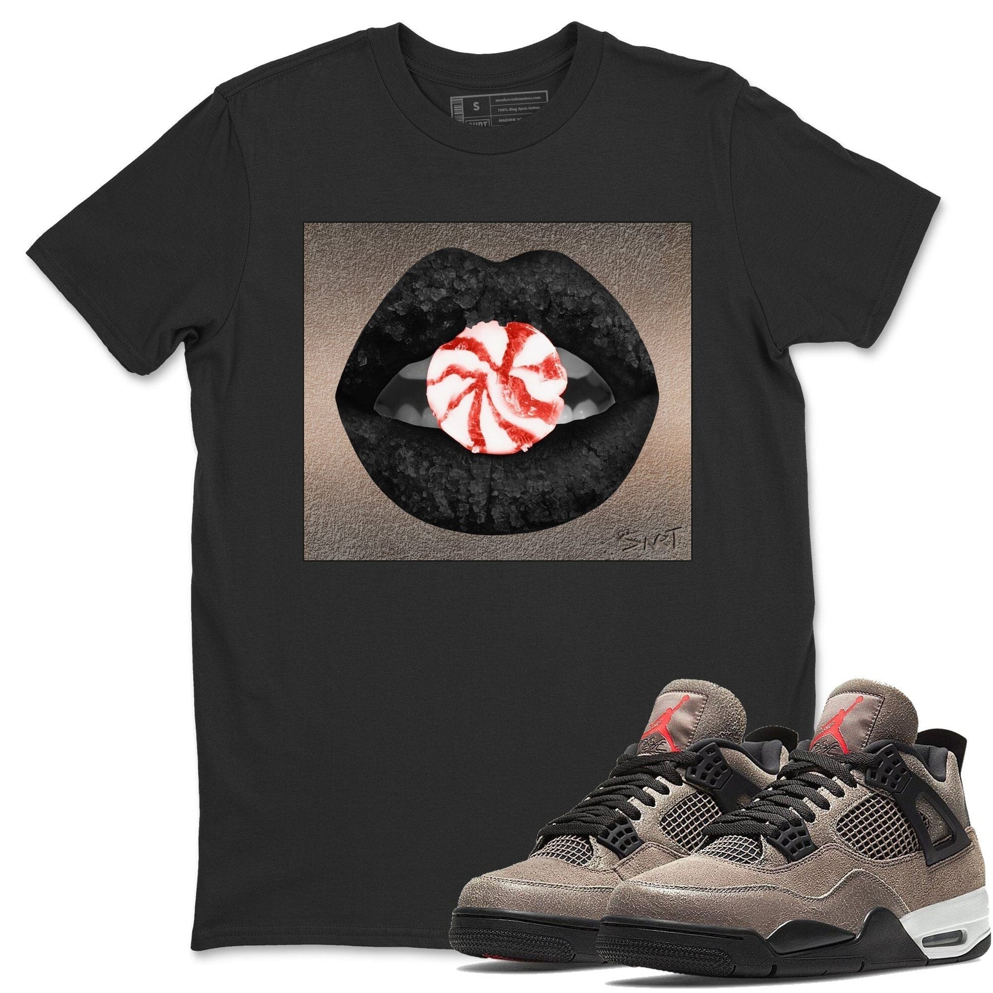 Jordan 4 Taupe Haze Sneaker Match Tees Lips Candy Sneaker Tees Jordan 4 Taupe Haze Sneaker Release Tees Unisex Shirts