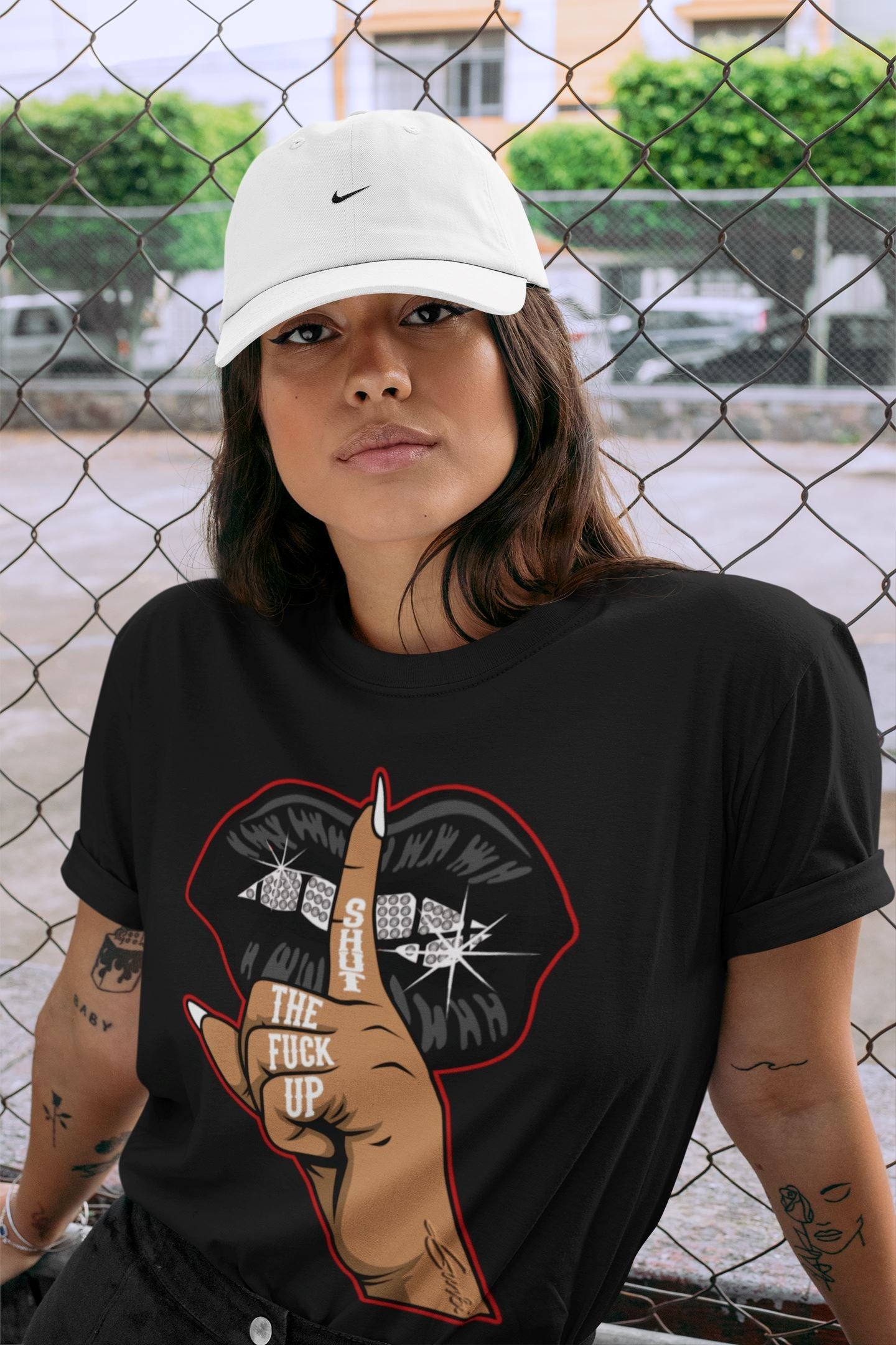 Jordan 12 Playoffs Sneaker Match Tees Lips Hand Sneaker Tees Jordan 12 Playoffs Sneaker Release Tees Unisex Shirts