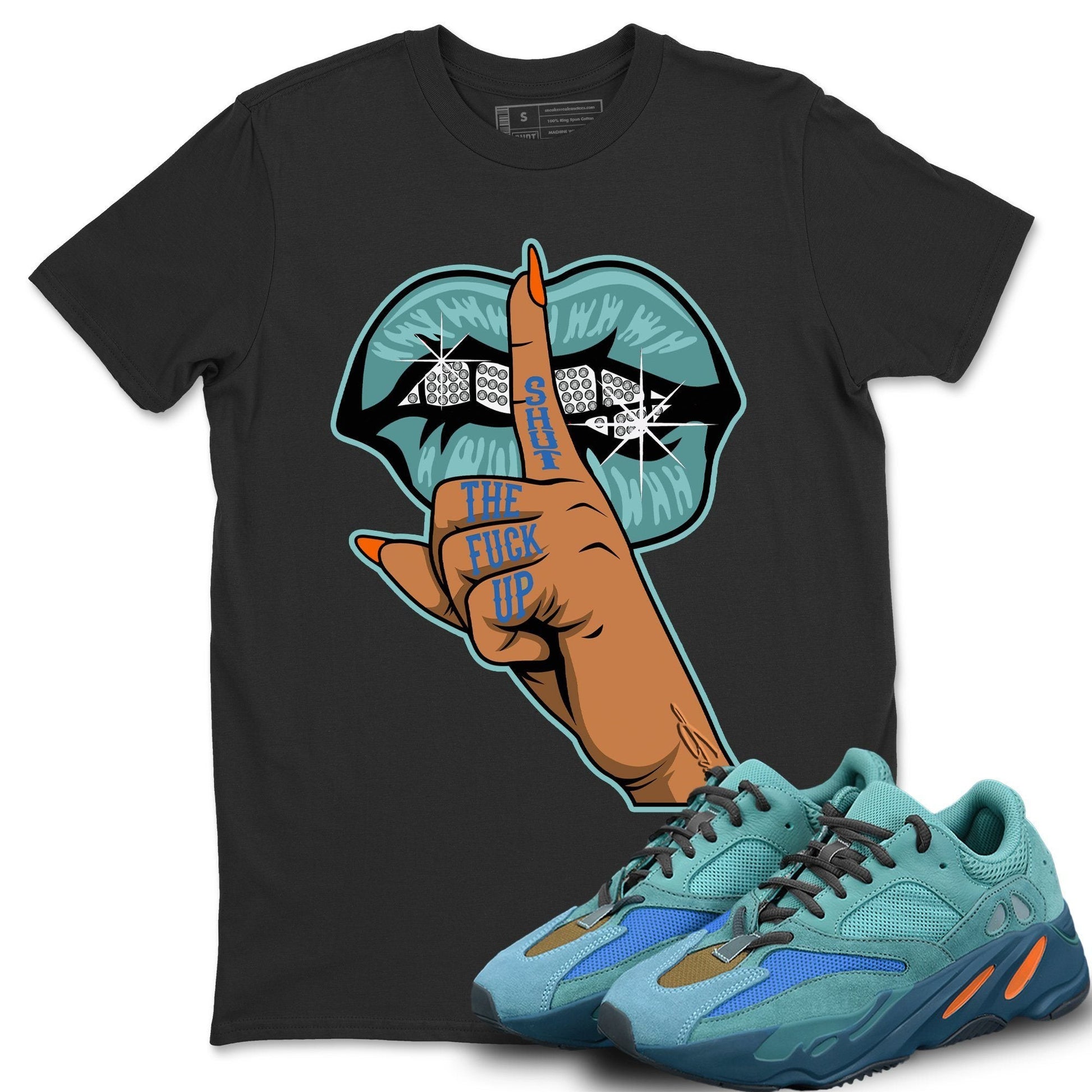 Yeezy 700 Faded Azure Sneaker Match Tees Lips Hand Sneaker Tees Yeezy 700 Faded Azure Sneaker Release Tees Unisex Shirts