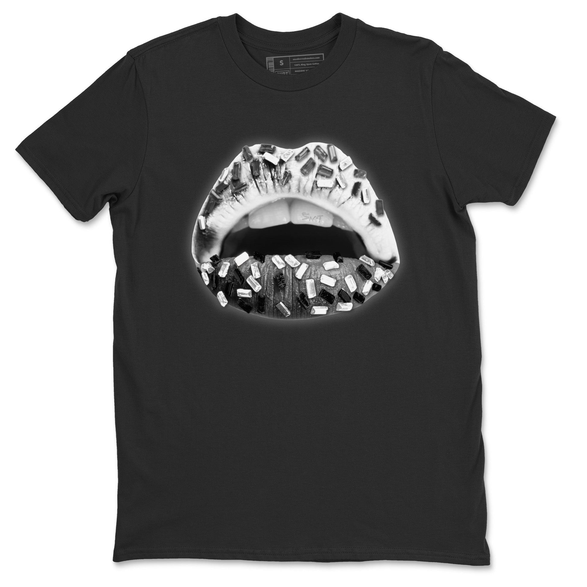 Jordan 12 Stealth Sneaker Match Tees Lips Jewel Sneaker Tees Jordan 12 Stealth Sneaker Release Tees Unisex Shirts