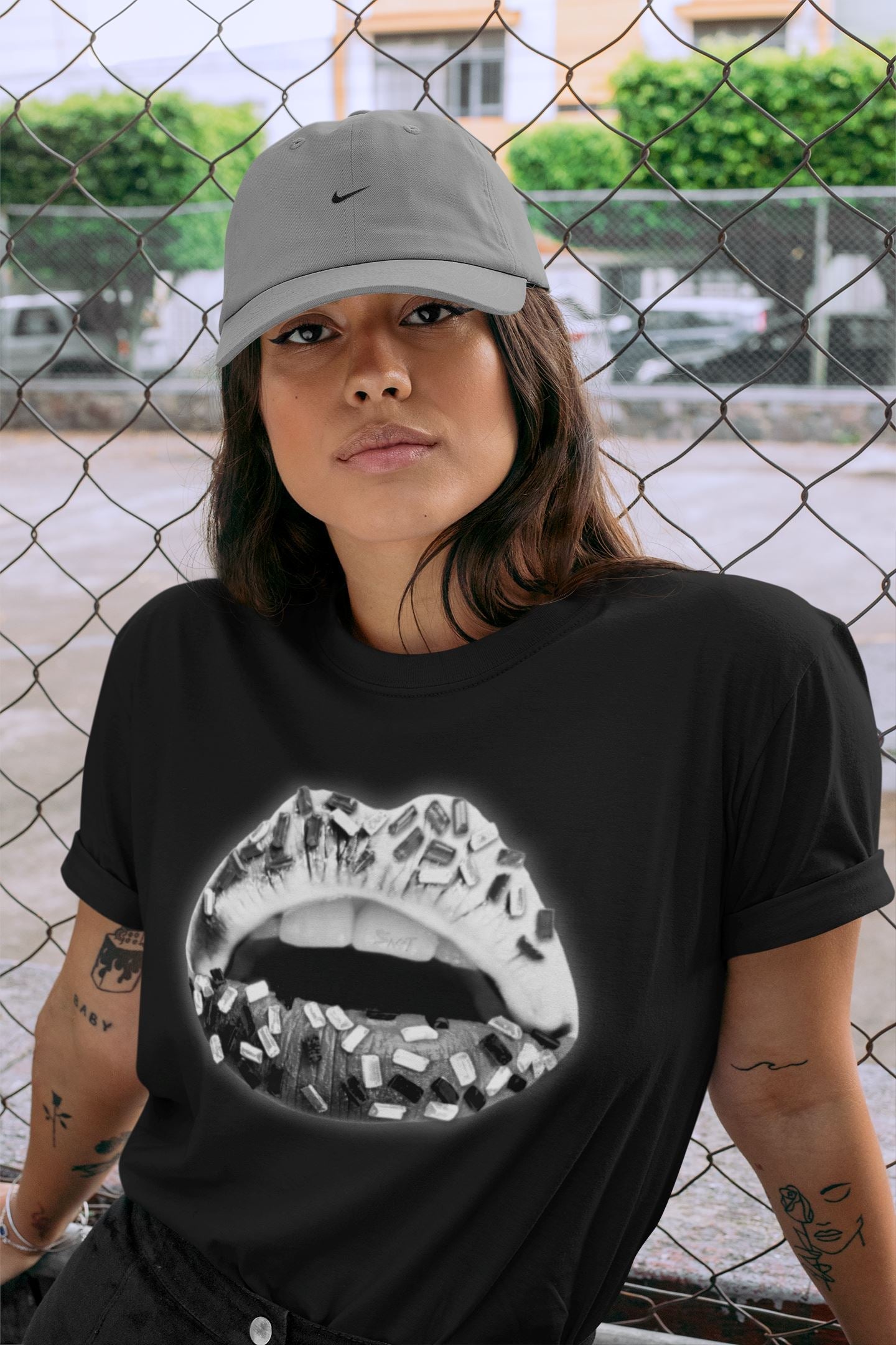 Jordan 12 Stealth Sneaker Match Tees Lips Jewel Sneaker Tees Jordan 12 Stealth Sneaker Release Tees Unisex Shirts