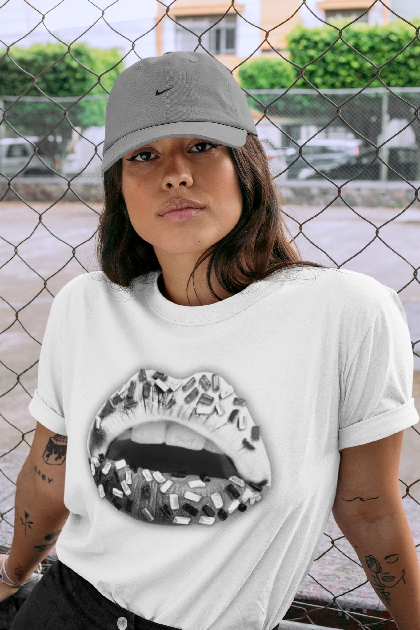 Jordan 12 Stealth Sneaker Match Tees Lips Jewel Sneaker Tees Jordan 12 Stealth Sneaker Release Tees Unisex Shirts