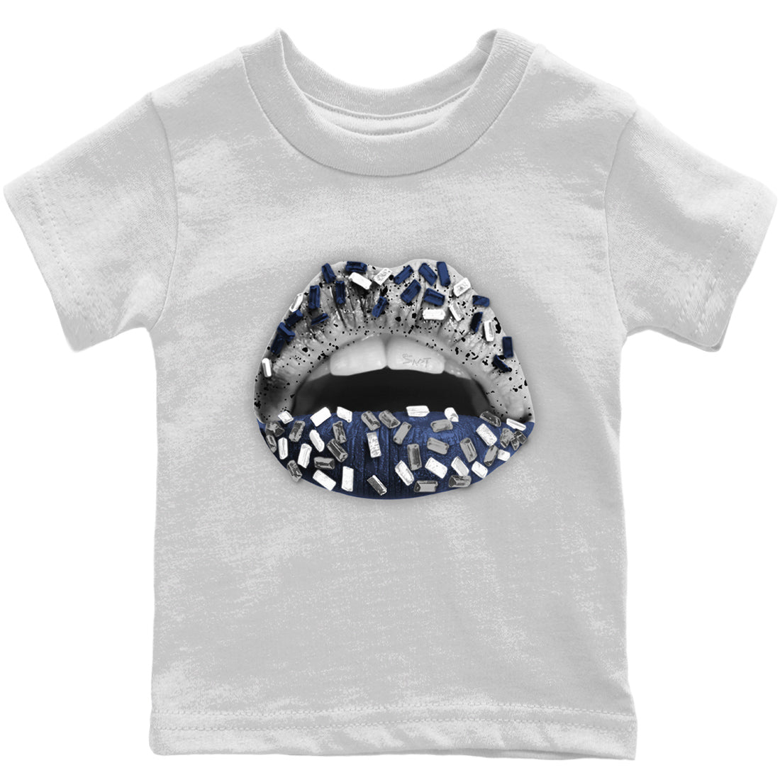Jordan 4 Midnight Navy Sneaker Match Tees Lips Jewel Sneaker Tees Jordan 4 Midnight Navy Sneaker Release Tees Kids Shirts