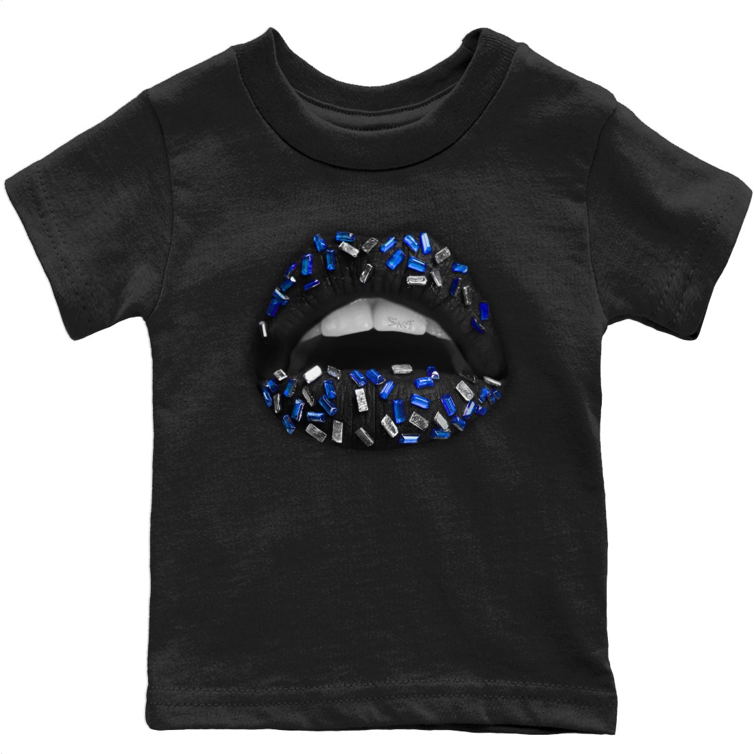Jordan 5 Racer Blue Sneaker Match Tees Lips Jewel Sneaker Tees Jordan 5 Racer Blue Sneaker Release Tees Kids Shirts