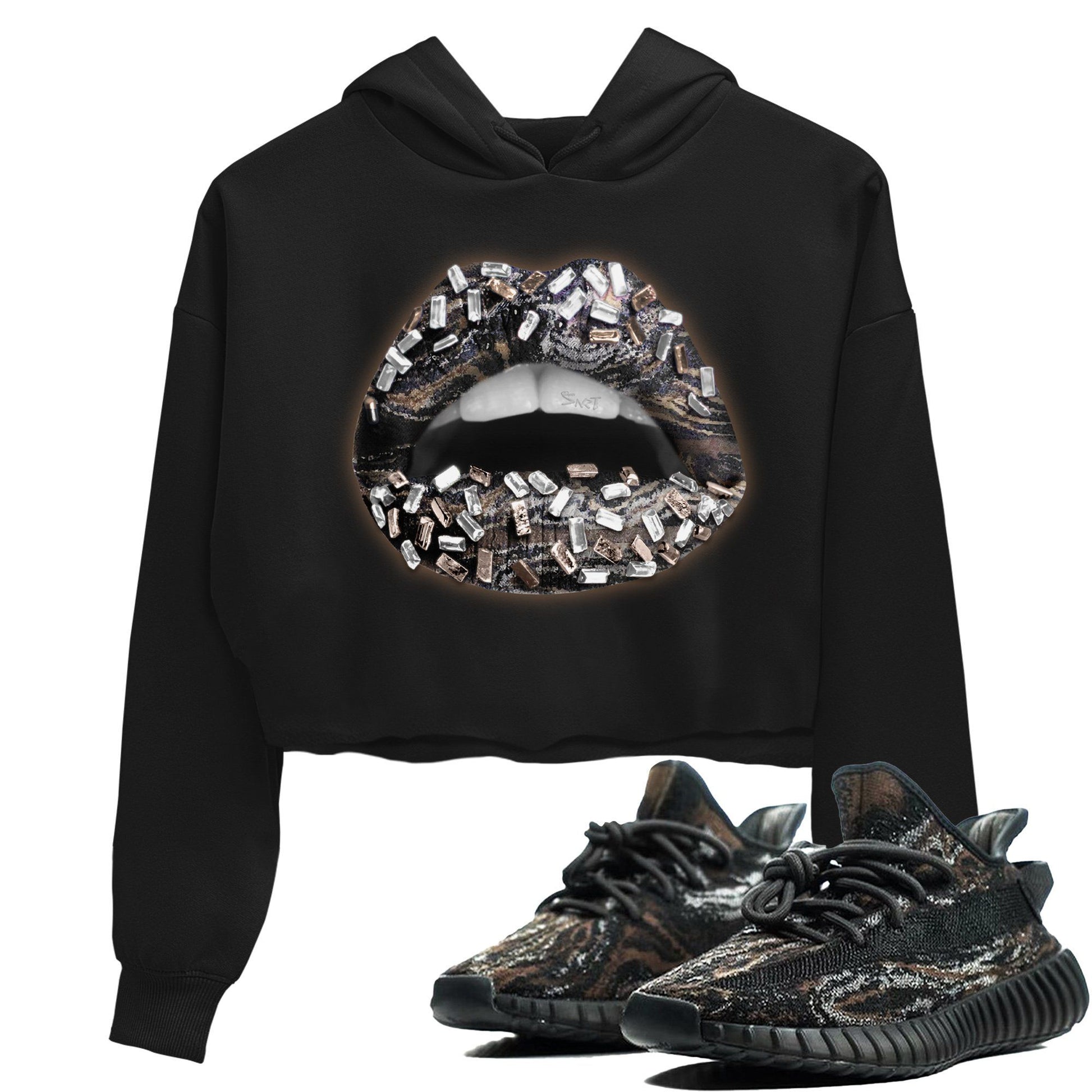 Yeezy 350 MX Rock Sneaker Match Tees Lips Jewel Sneaker Tees Yeezy 350 MX Rock Sneaker Release Tees Women's Shirts