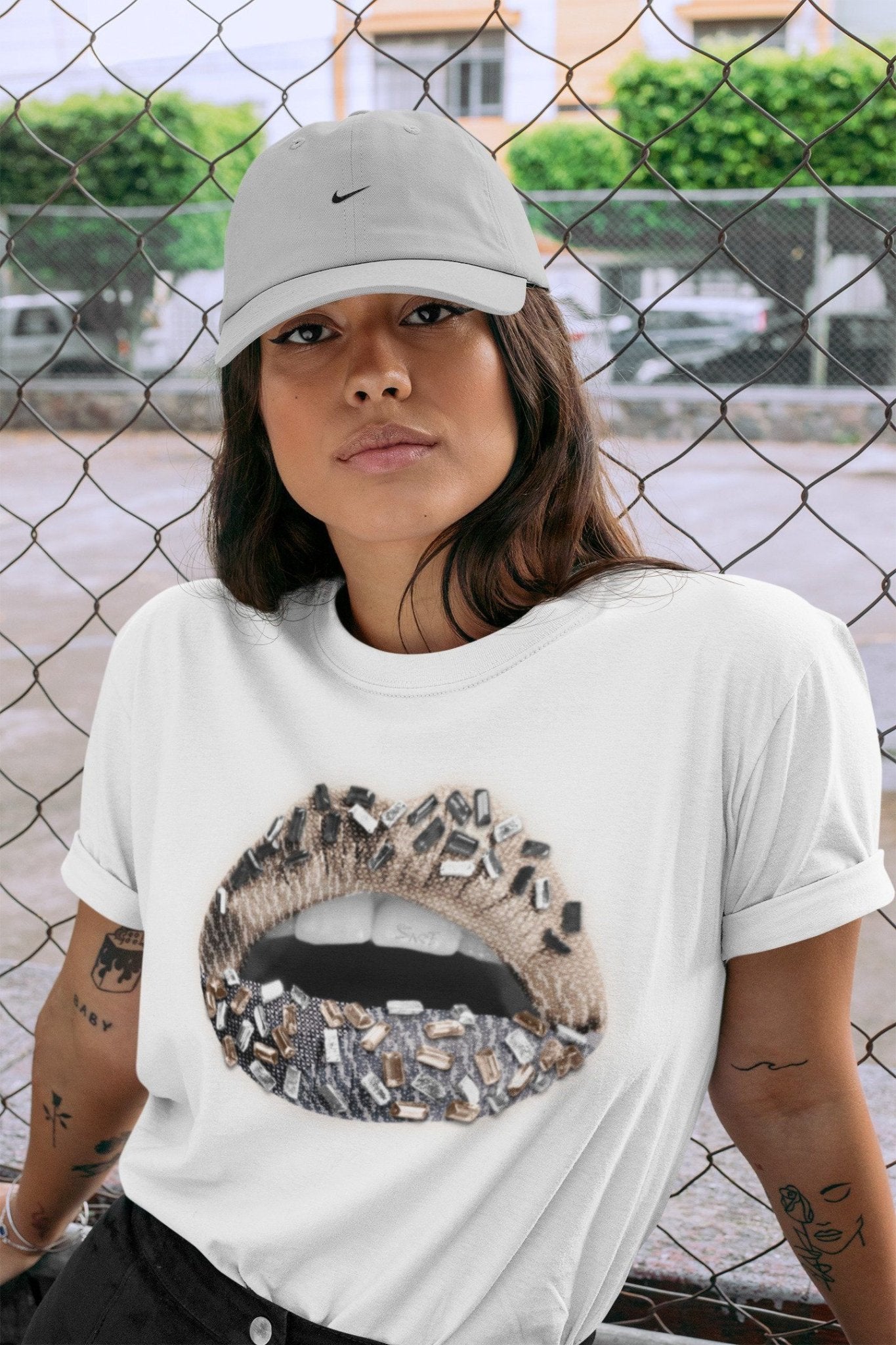 Yeezy 350 Ash Pearl Sneaker Match Tees Lips Jewel Sneaker Tees Yeezy 350 Ash Pearl Sneaker Release Tees Unisex Shirts