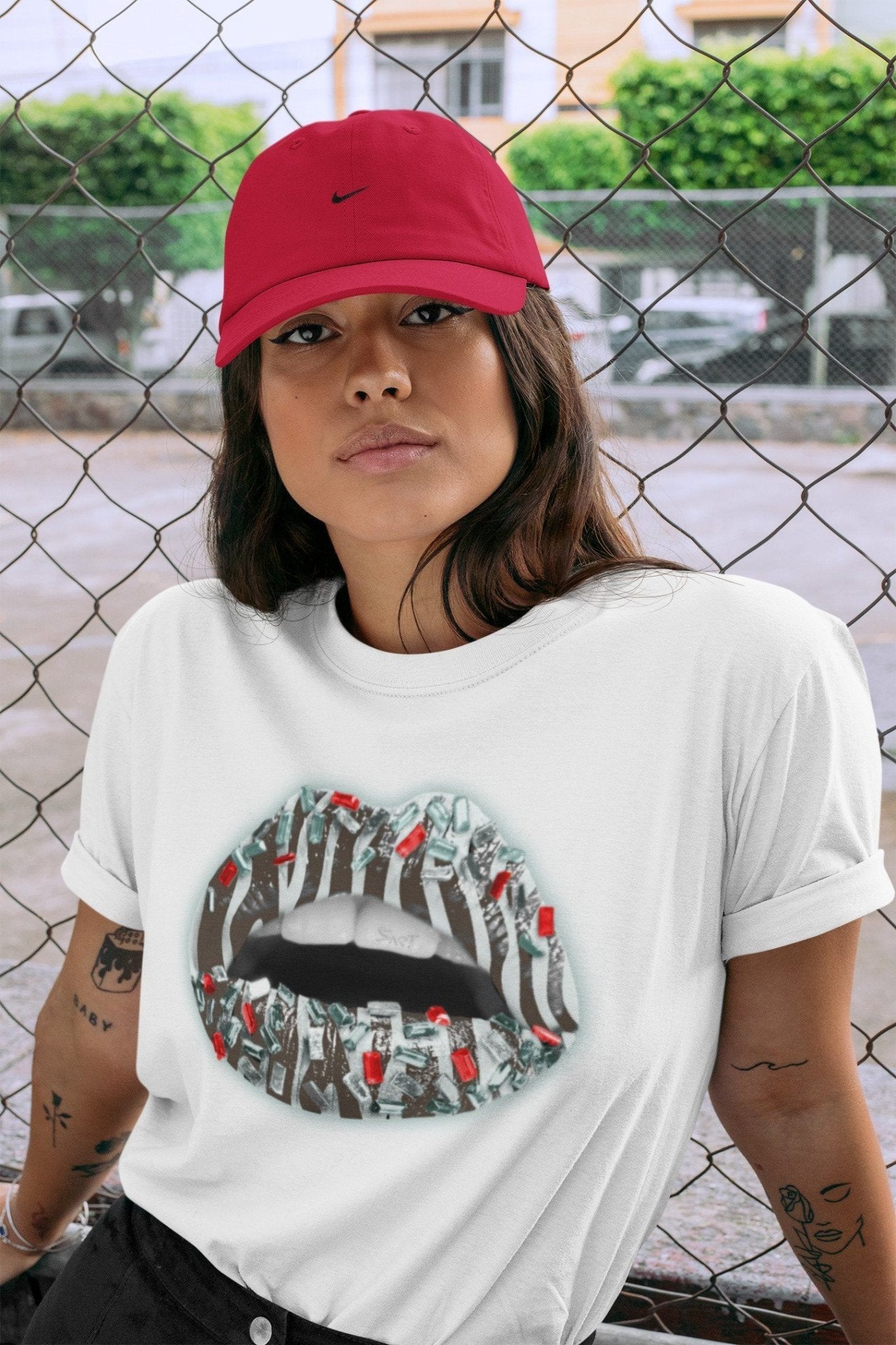 Yeezy 350 Blue Tint Sneaker Match Tees Lips Jewel Sneaker Tees Yeezy 350 Blue Tint Sneaker Release Tees Unisex Shirts