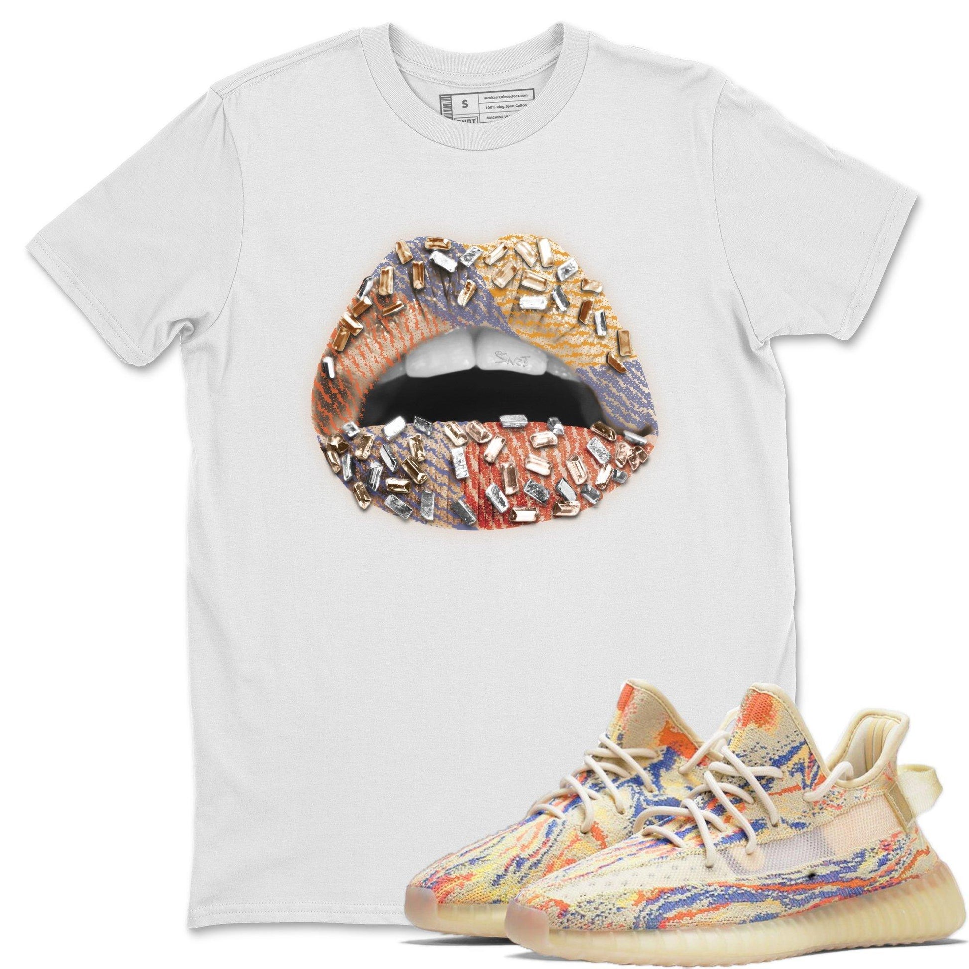 Yeezy 350 MX Oat Sneaker Match Tees Lips Jewel Sneaker Tees Yeezy 350 MX Oat Sneaker Release Tees Unisex Shirts