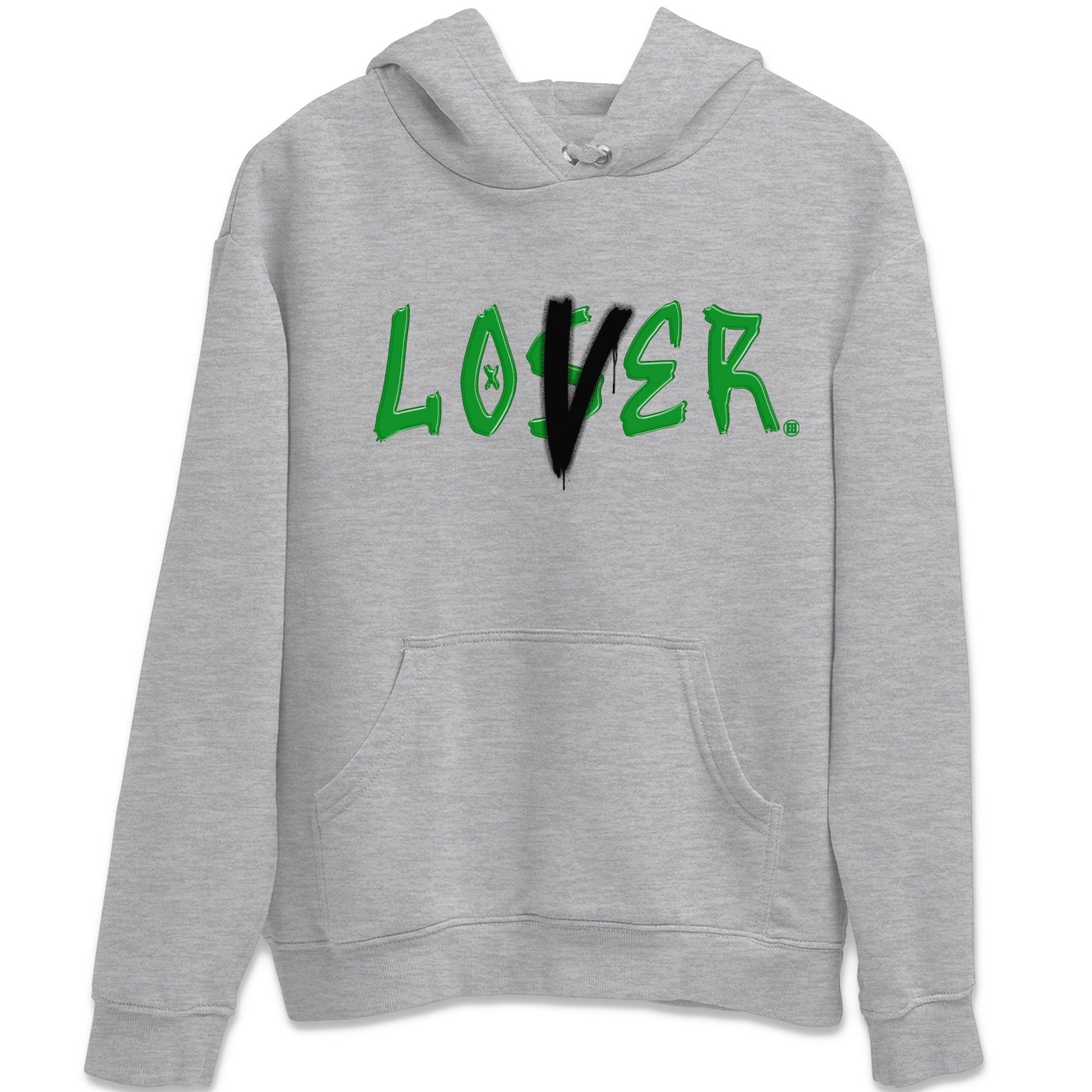 Air Jordan 1 Celtics Sneaker Match Tees Loser Lover Sneaker Tees Air Jordan 1 Lucky Green Celtics Tees Unisex Shirts Heather Grey 2