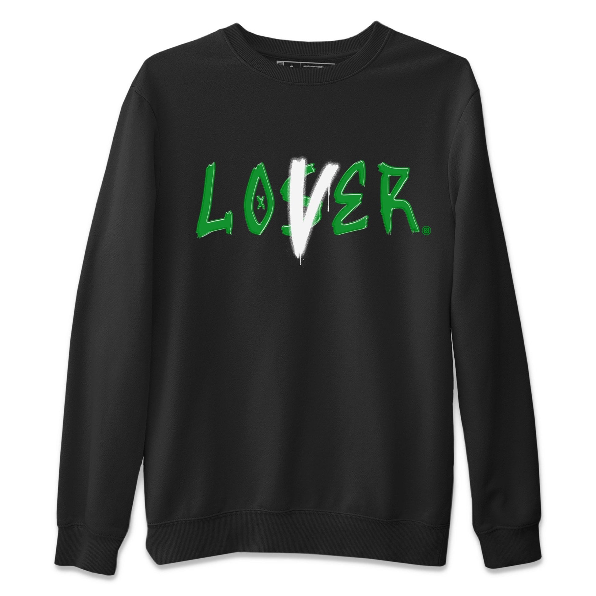 Air Jordan 1 Celtics Sneaker Match Tees Loser Lover Sneaker Tees Air Jordan 1 Lucky Green Celtics Tees Unisex Shirts Black 2